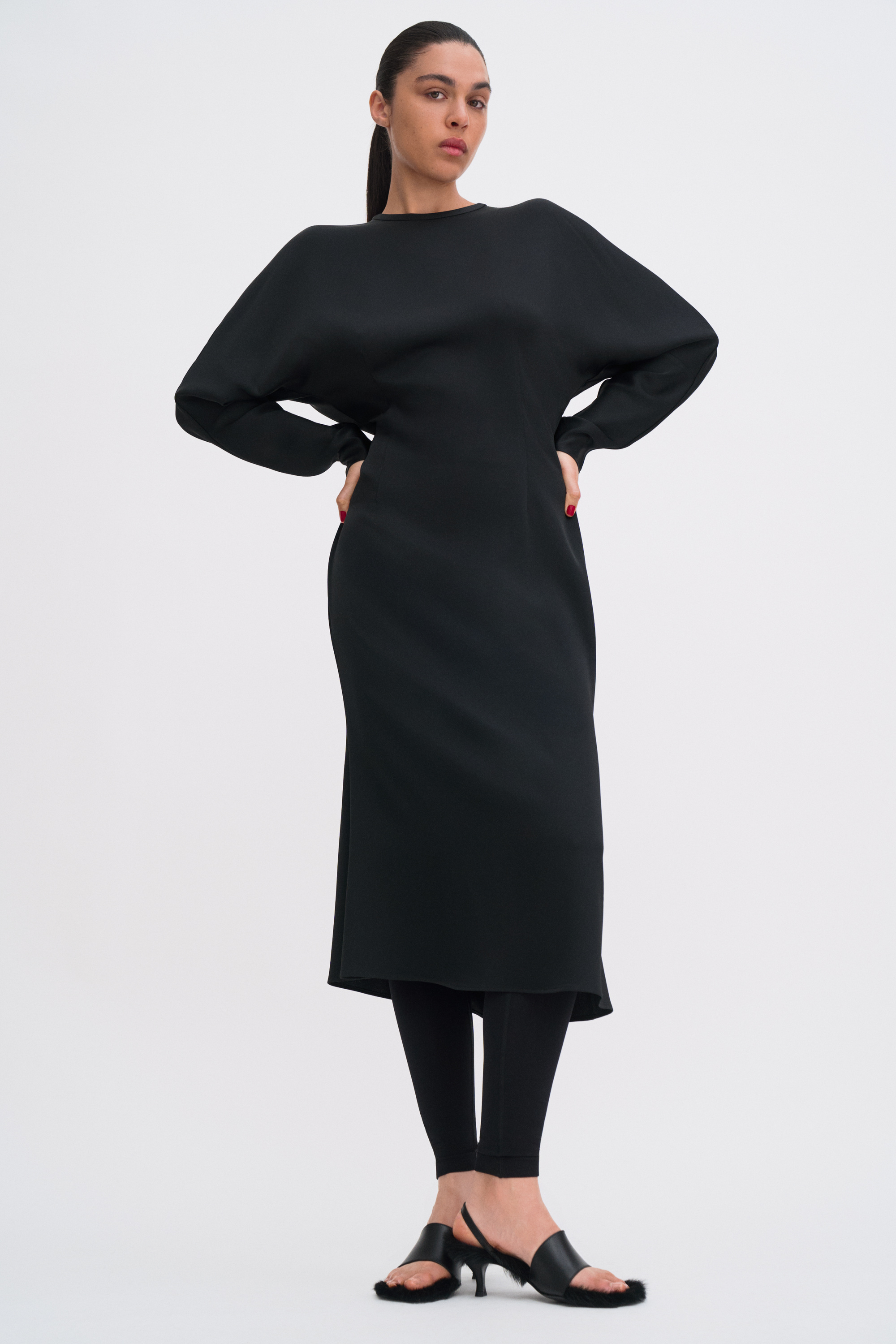 Filippa K Batwing Dress In Black