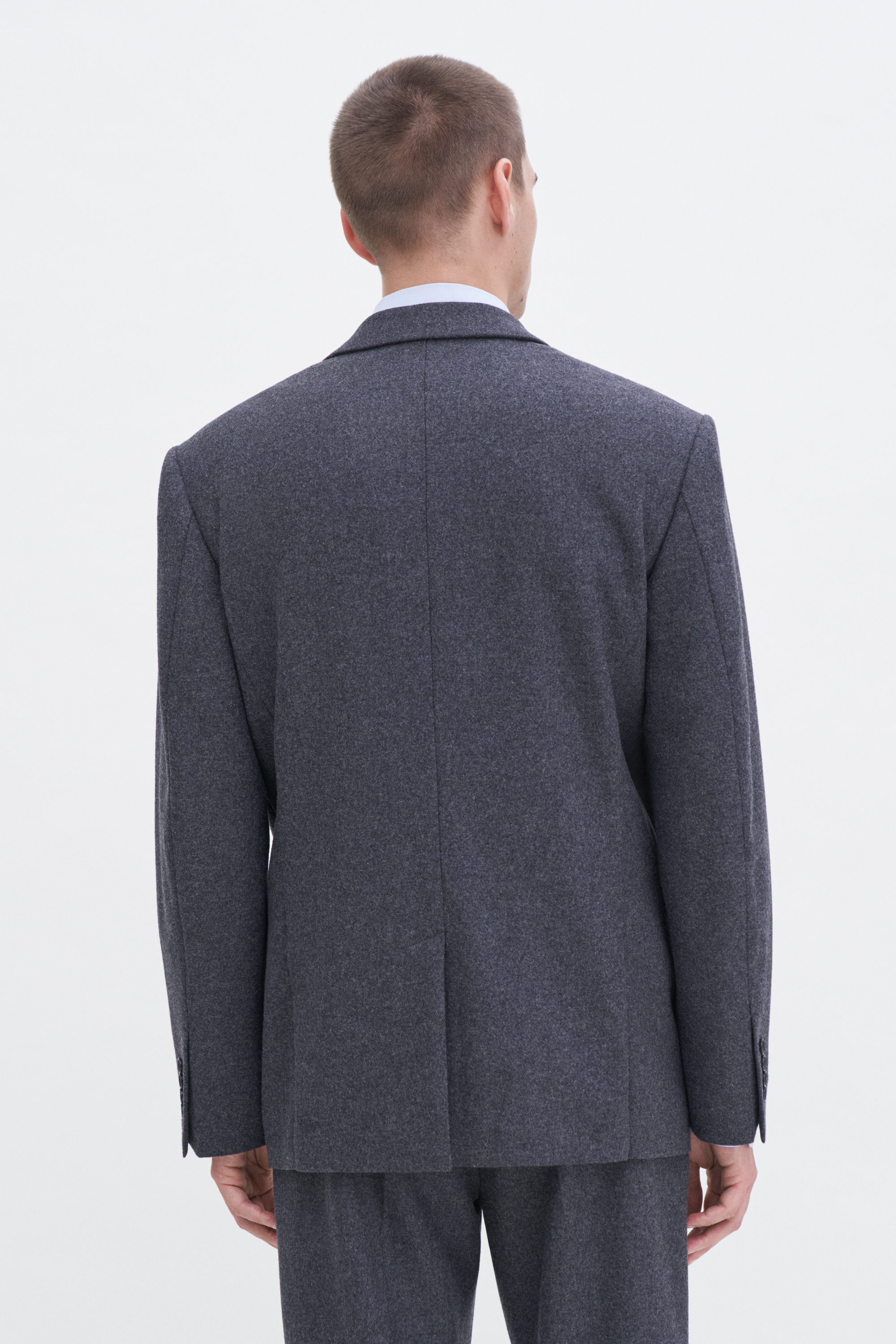 Filippa K Brushed Wool Blazer In Grey