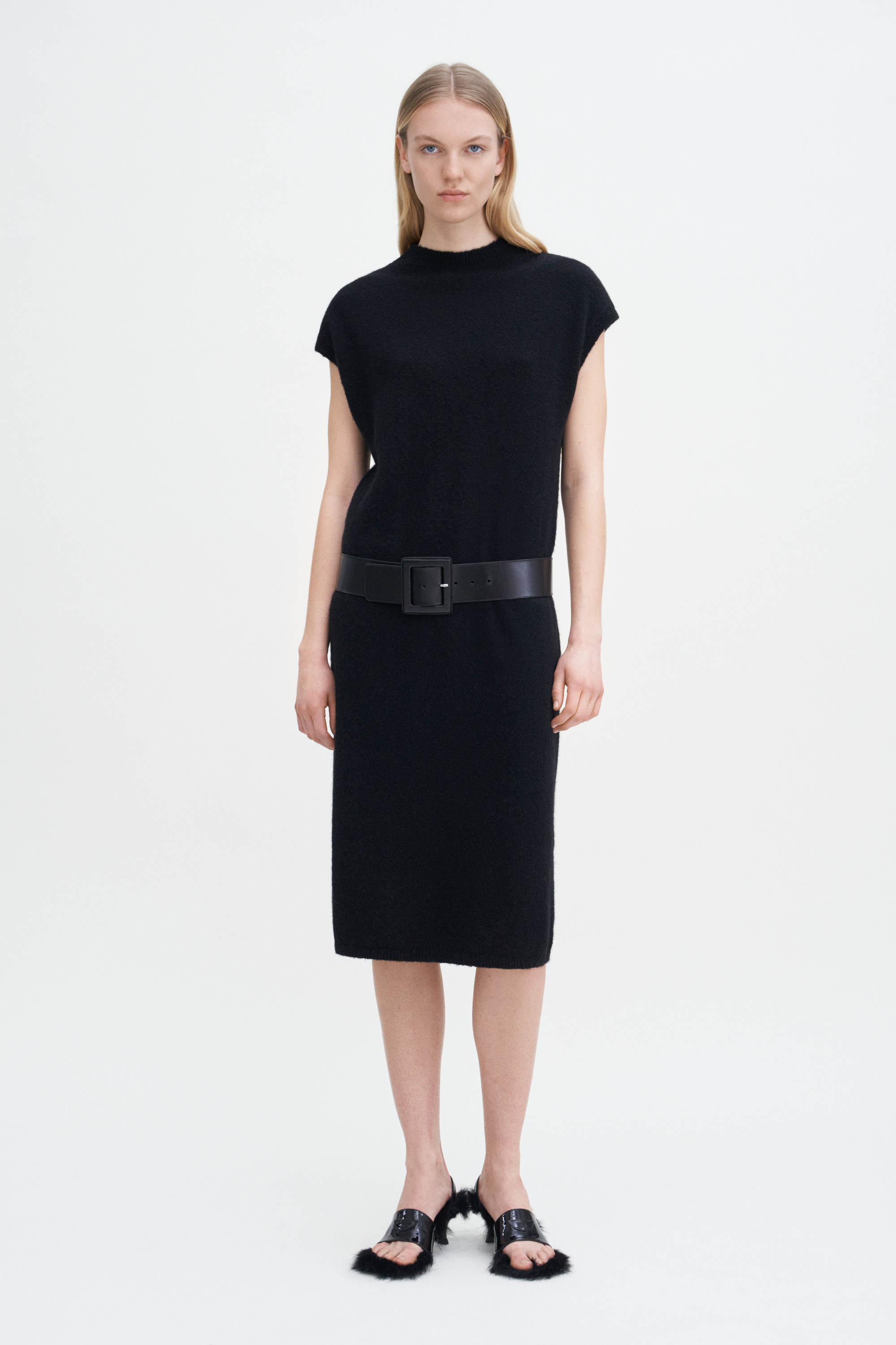 Filippa K Wool Yak Dress In Black