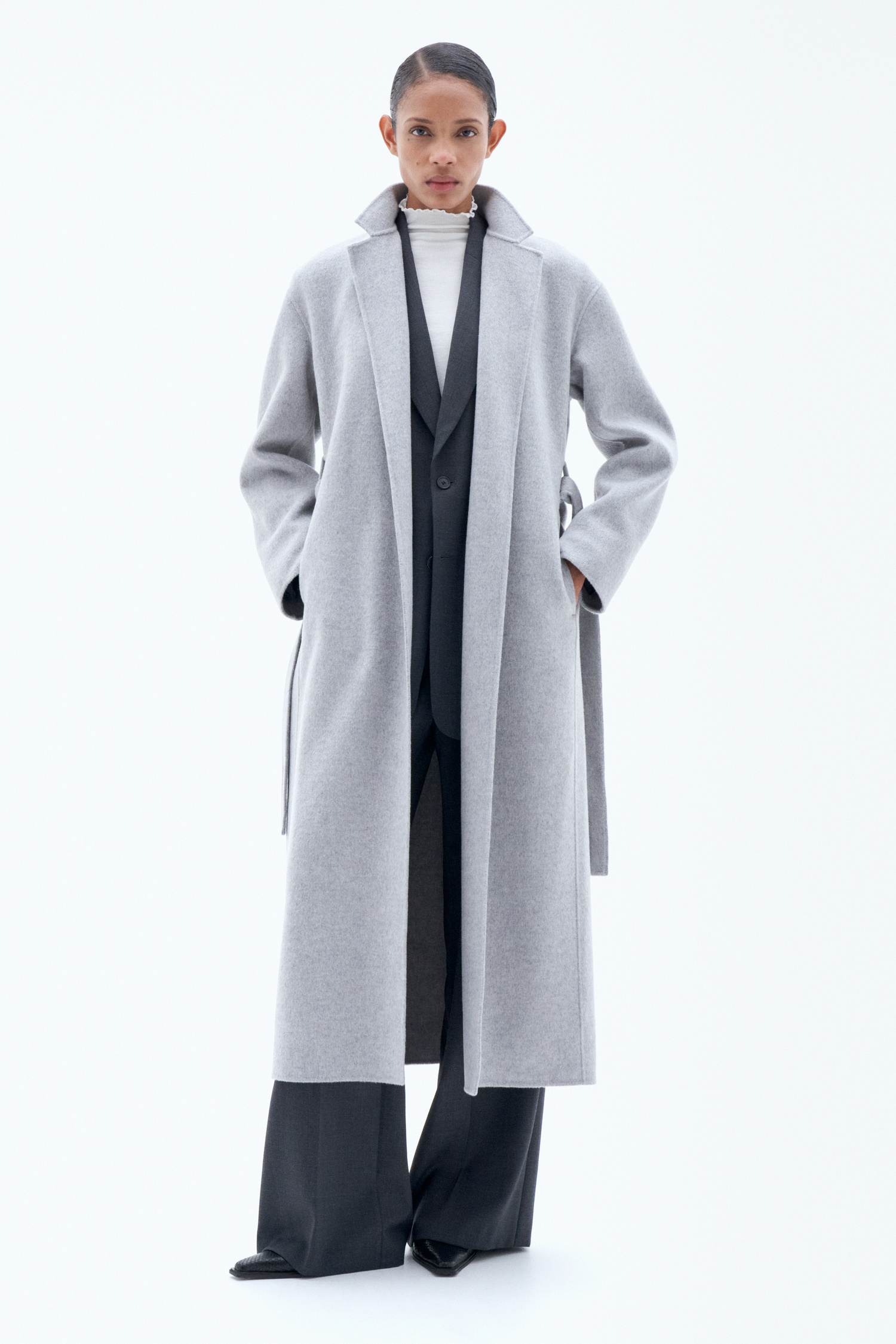 Shop Filippa K Alexa Coat In Grey