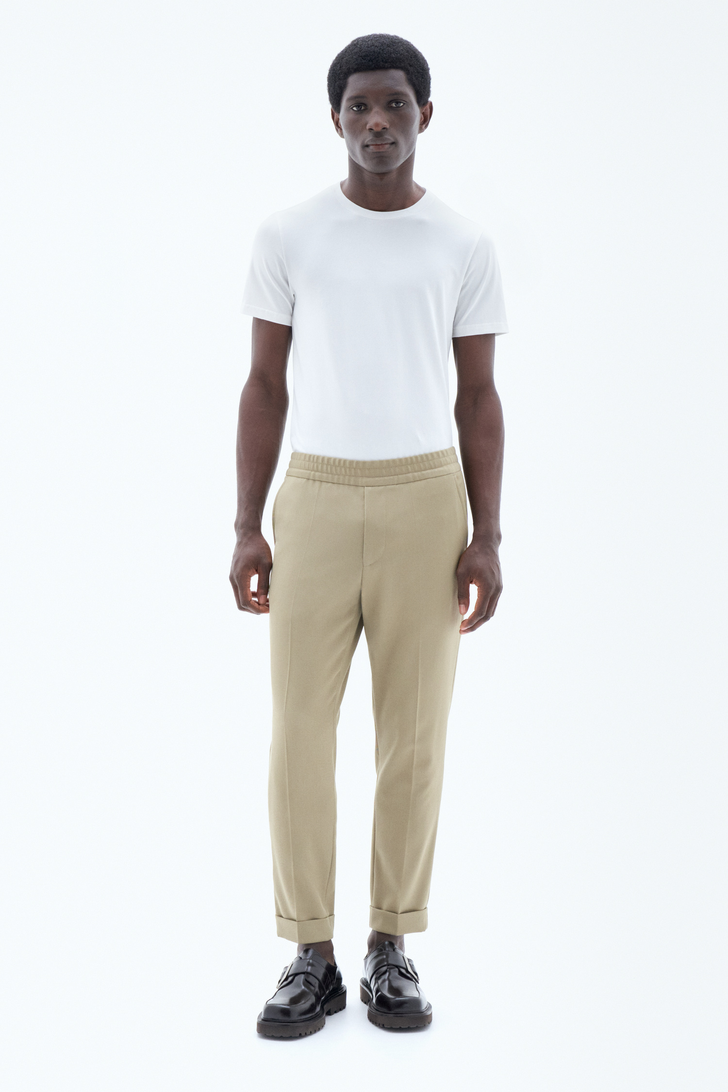 Filippa K Terry Cropped Trousers In Green