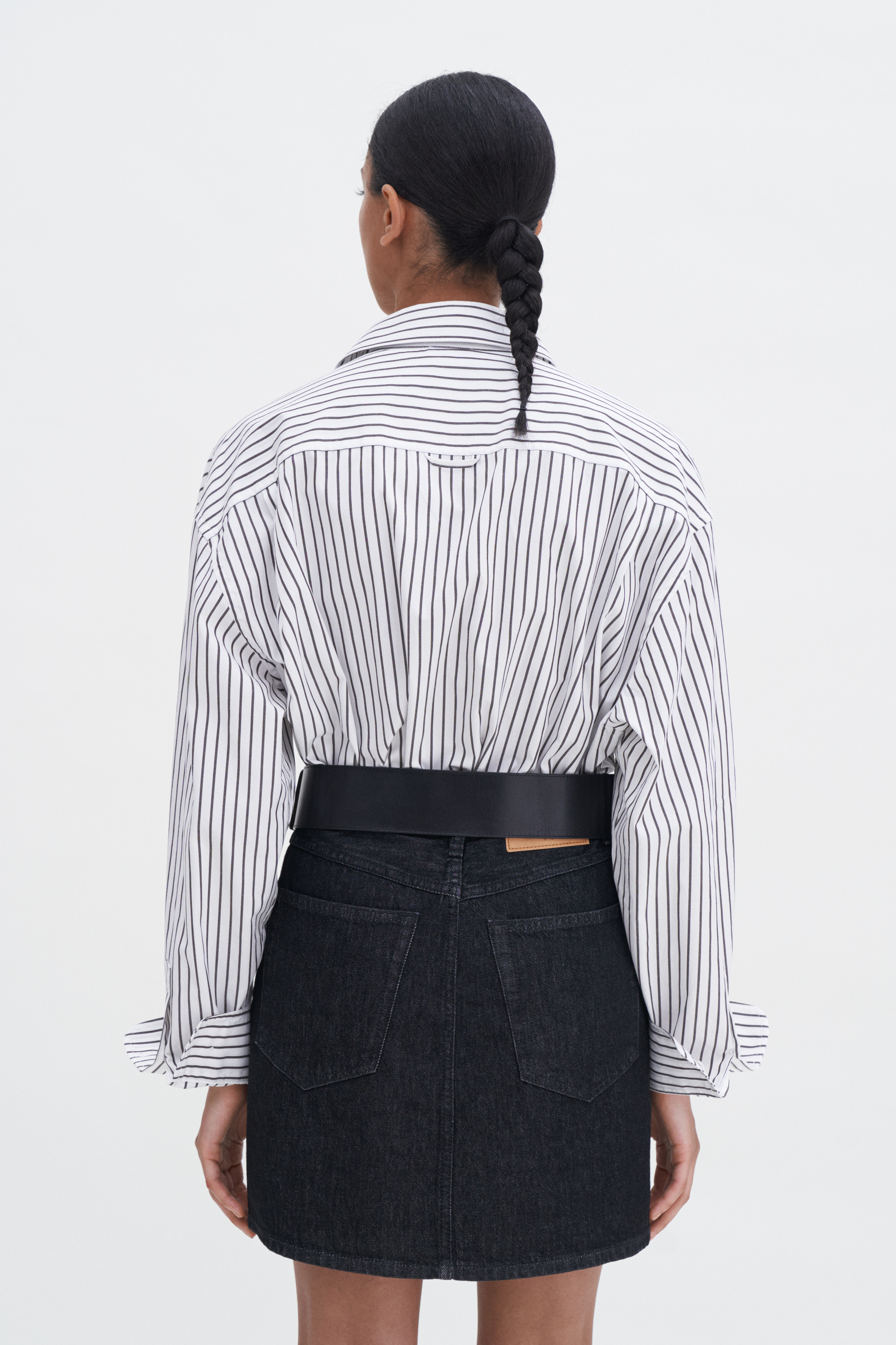 Filippa K Patch Pocket Mini Skirt In Black
