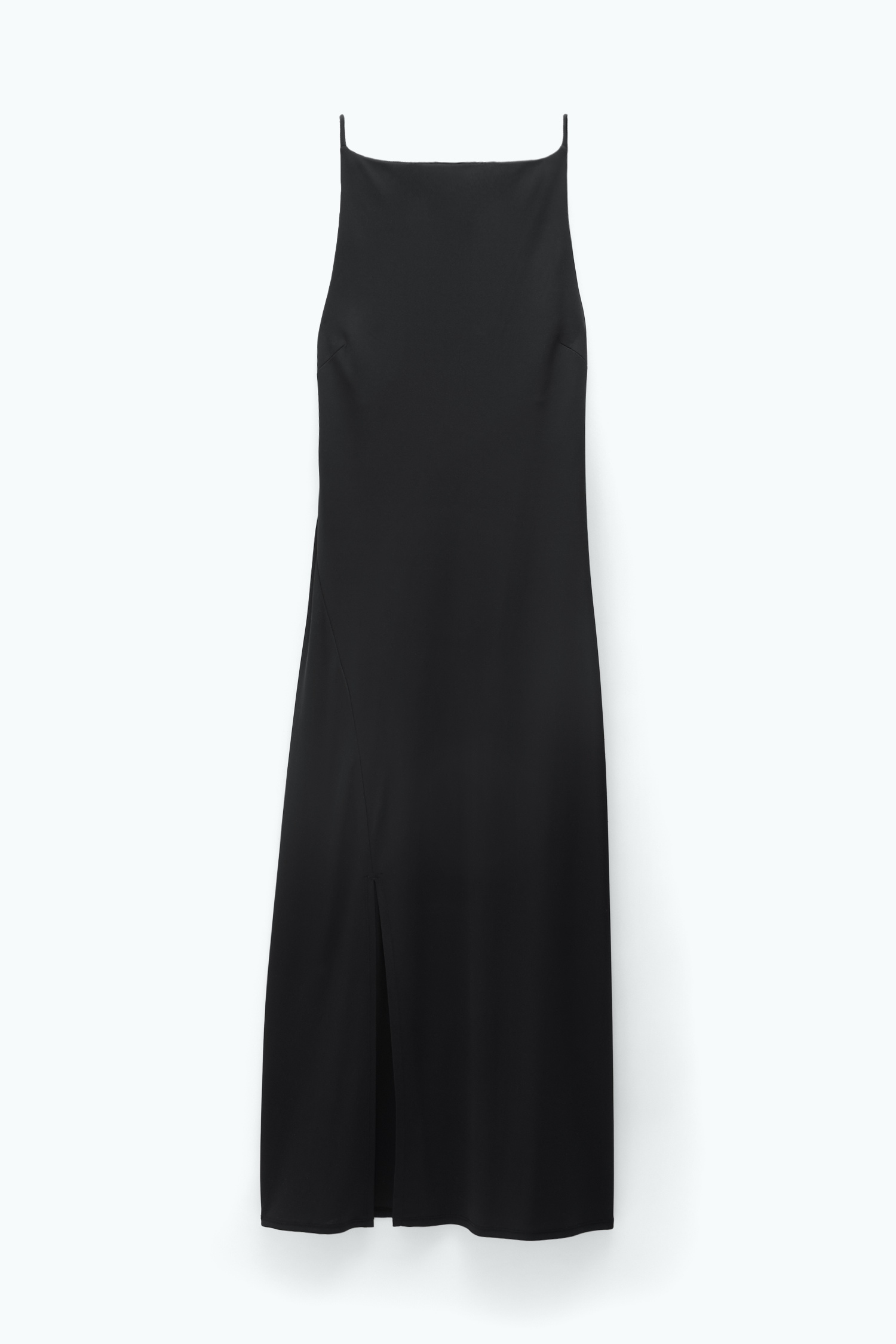 Shop Filippa K High Neck Slip Dress In Black