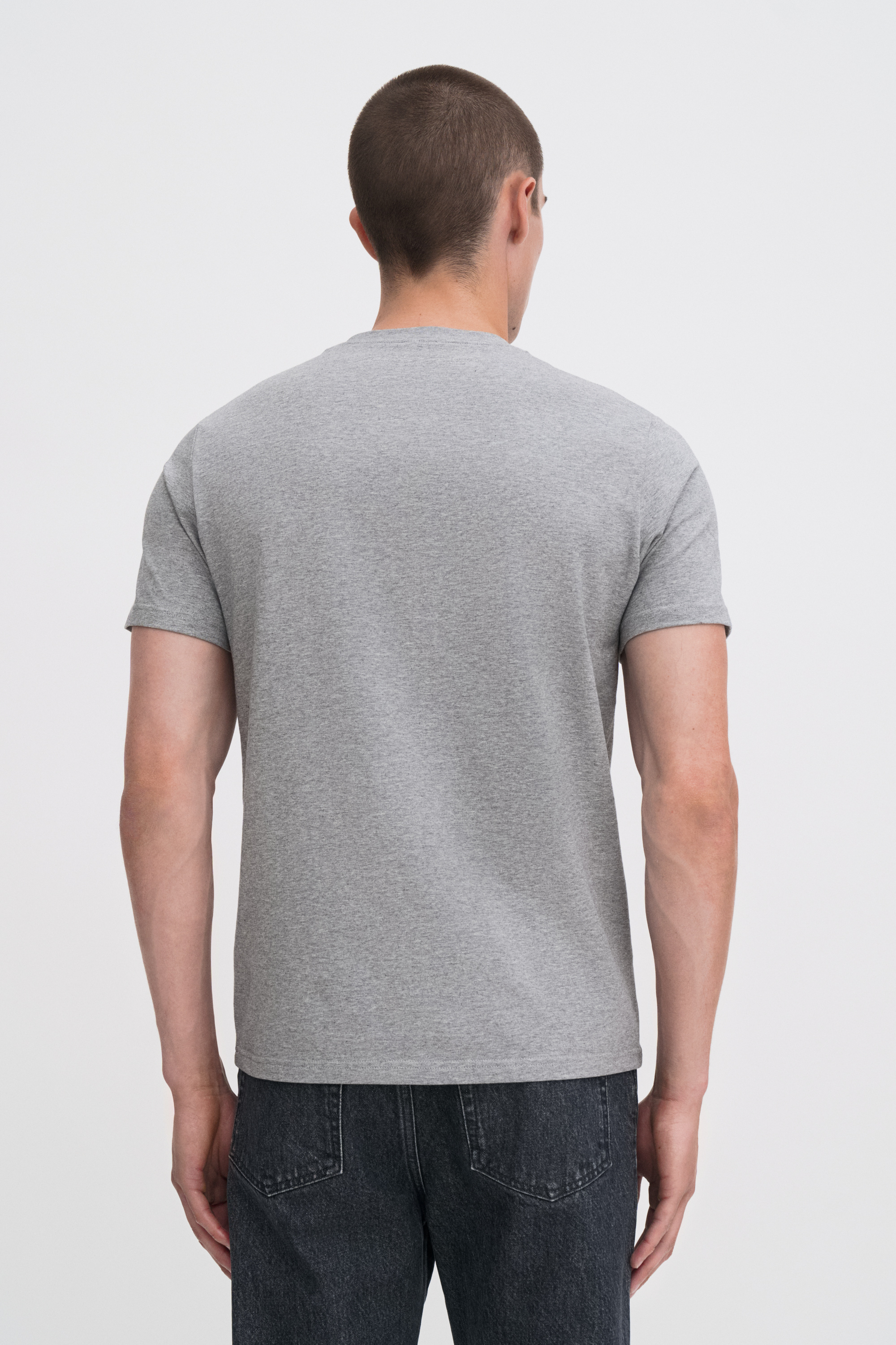 Filippa K Stretch Cotton Tee In Gray