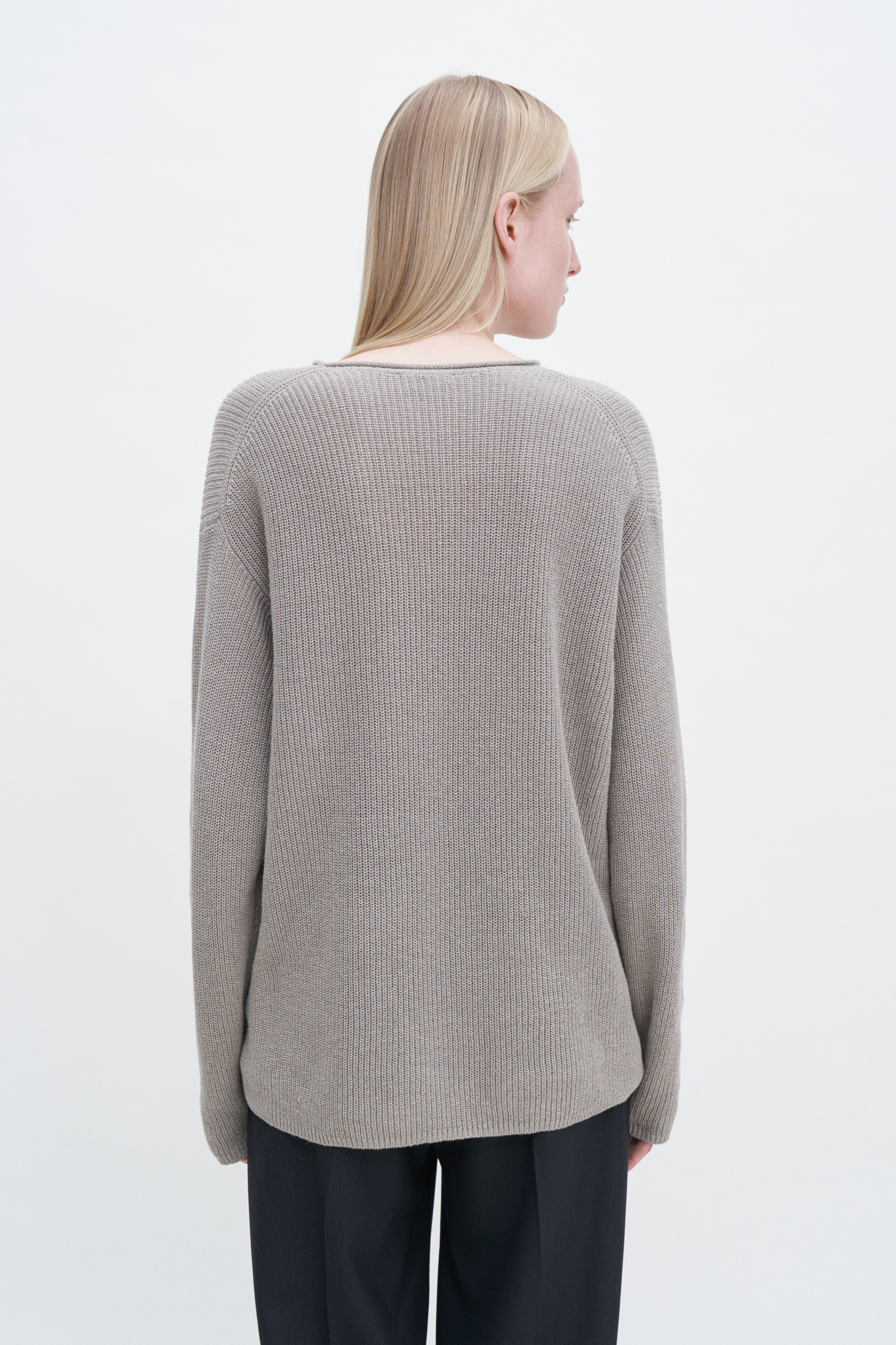 Filippa K Relaxed Linen Sweater In Grey