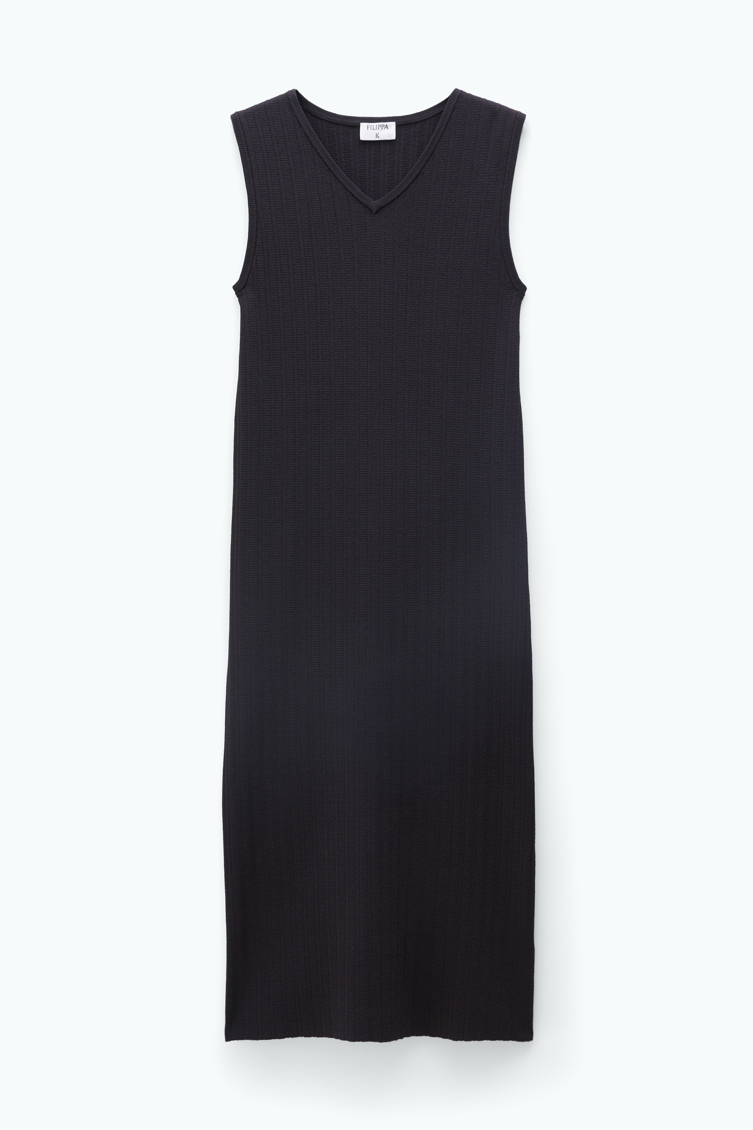 Shop Filippa K V-neck Knit Dress In Brown