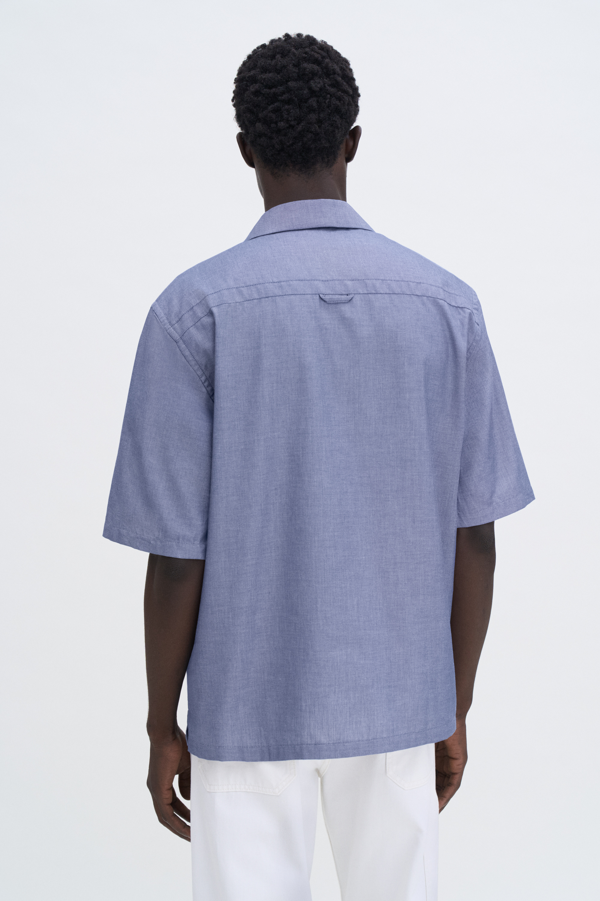 Filippa K Short Sleeve Resort Shirt In Blue
