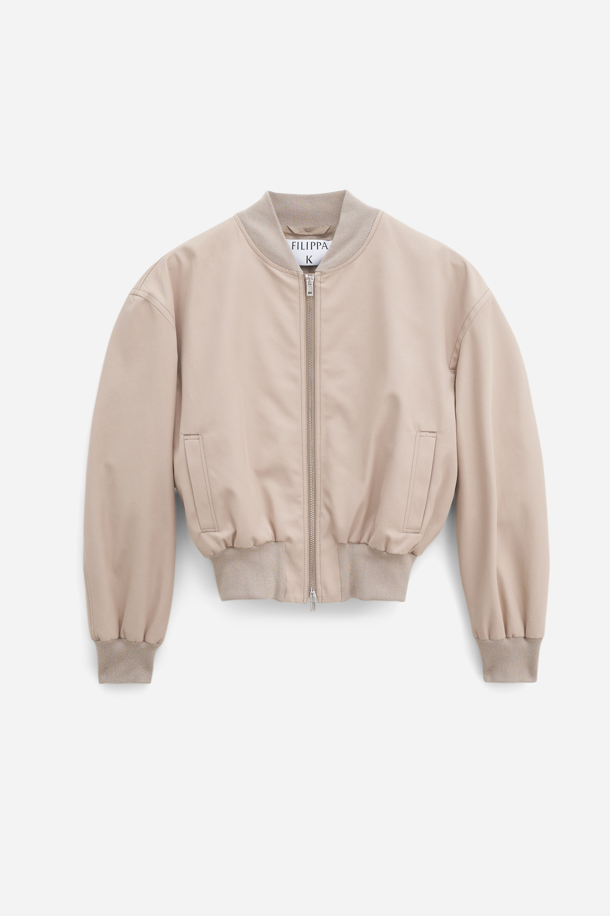 Filippa K Cotton Blouson Jacket In Beige