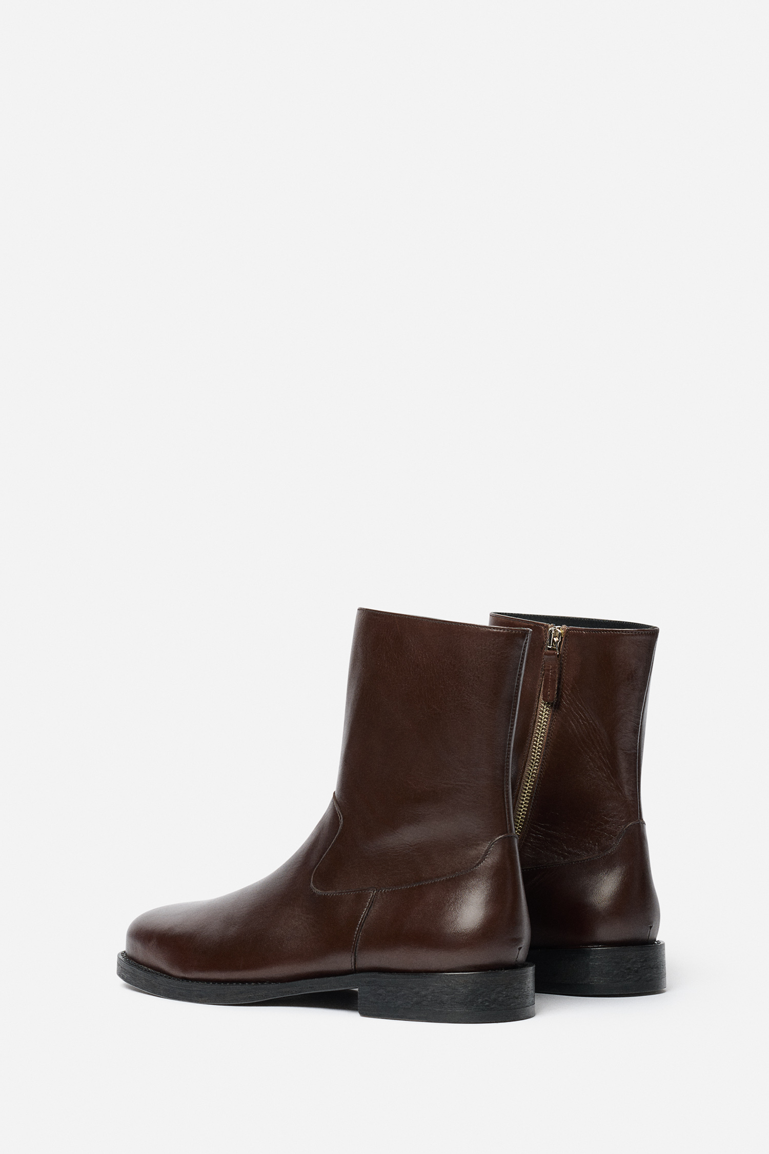 Filippa K Leather Ankle Boot In Brown