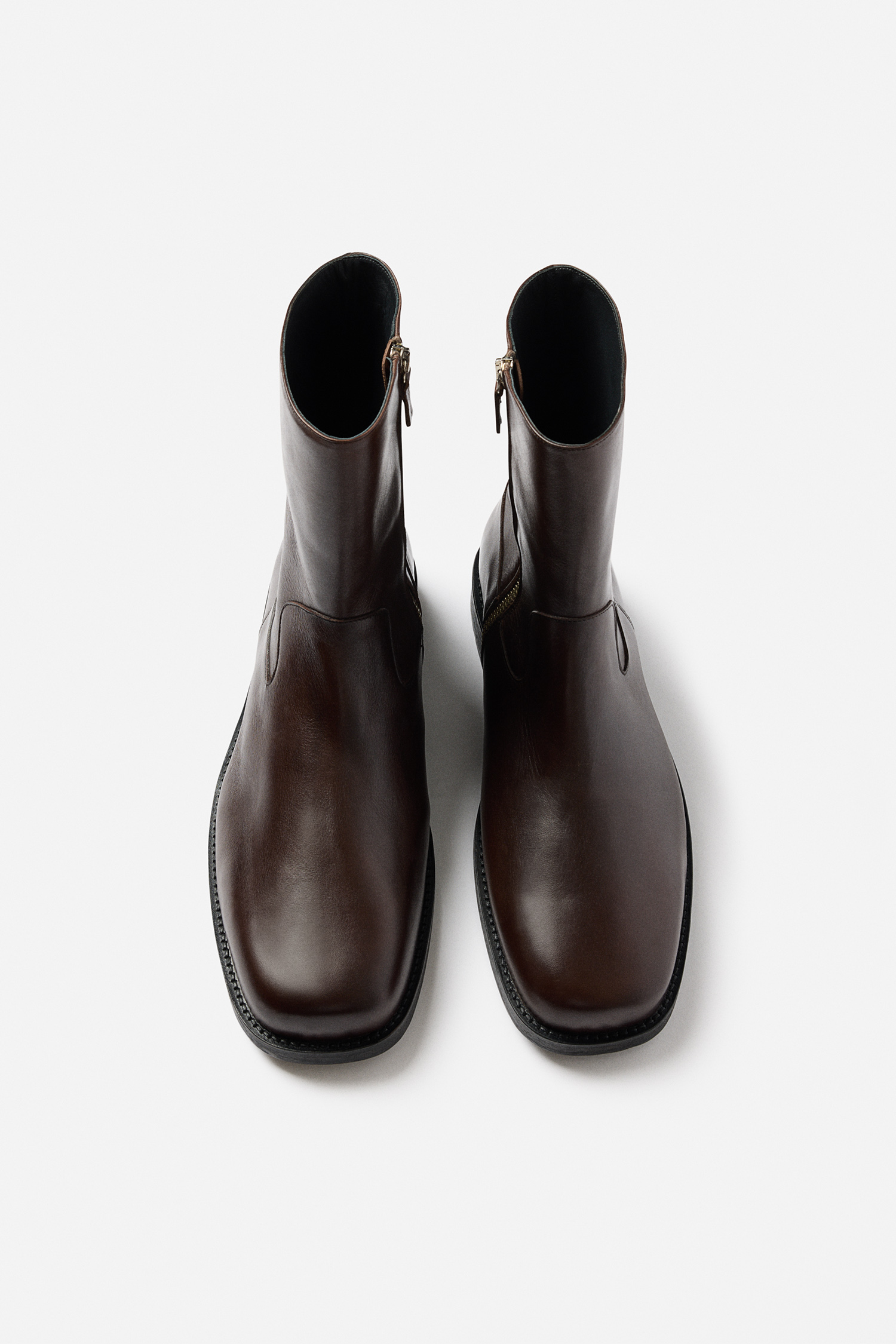 Filippa K Leather Ankle Boot In Brown