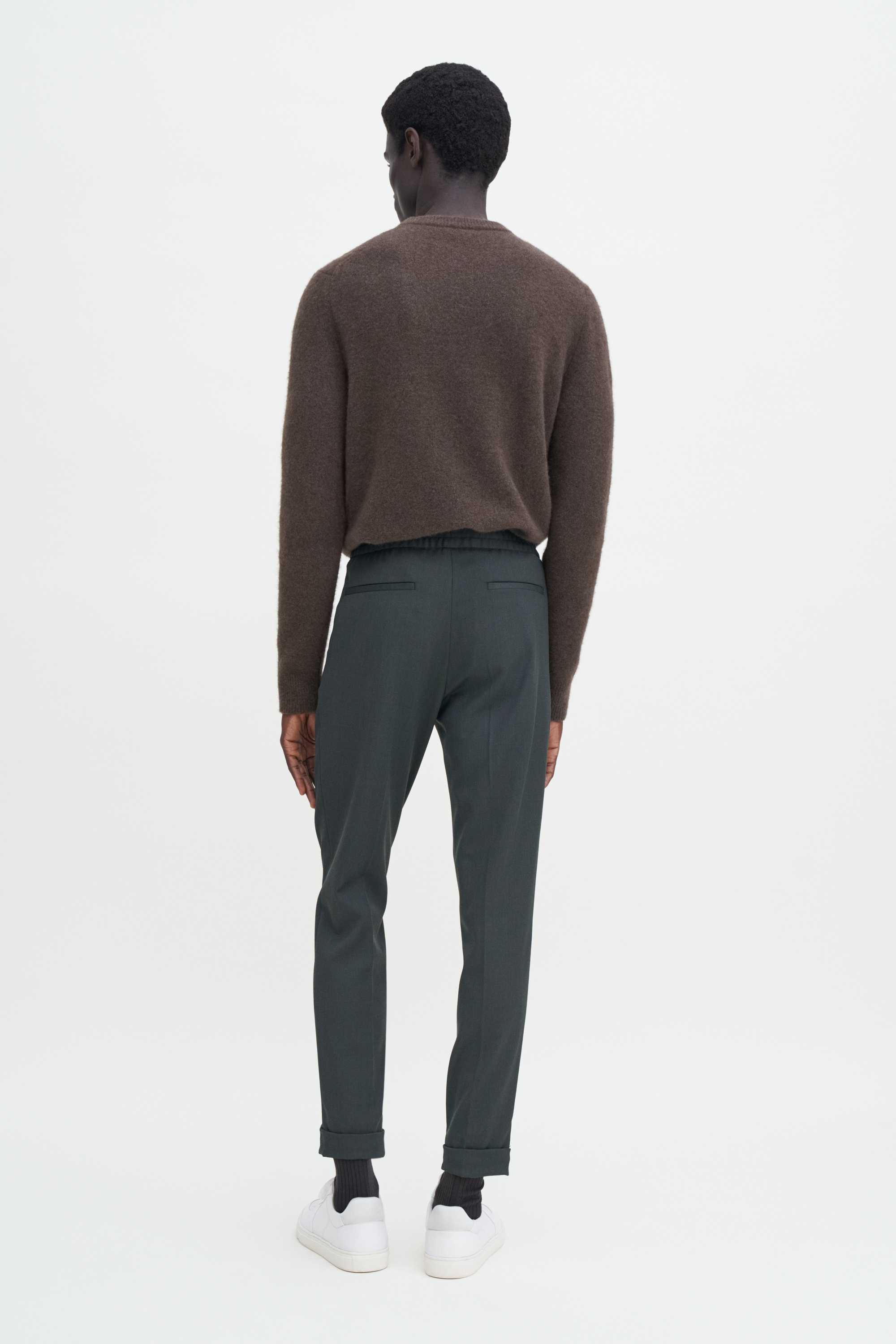 Filippa K Terry Cropped Trousers In Green