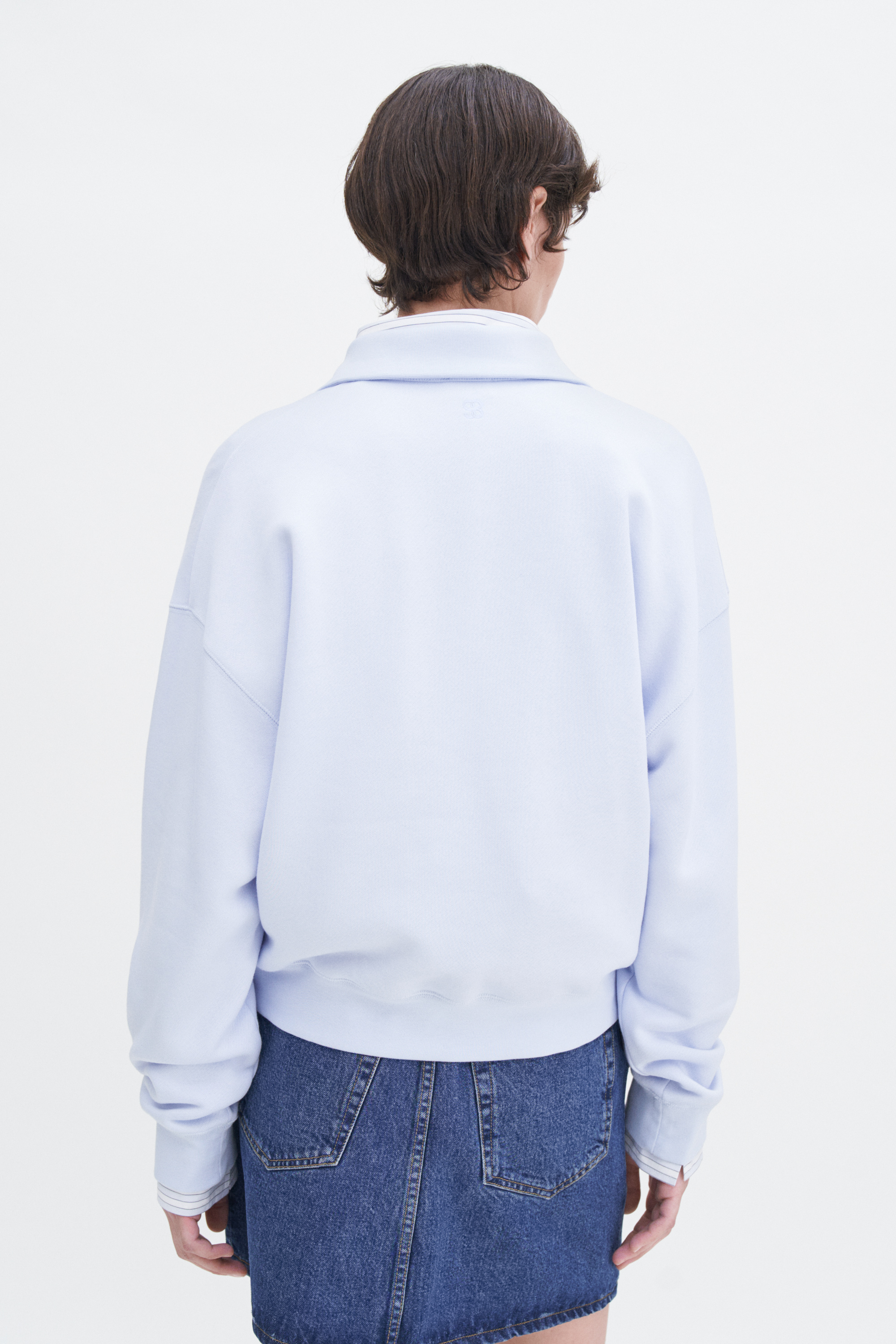 Shop Filippa K Polo Sweatshirt In Blue