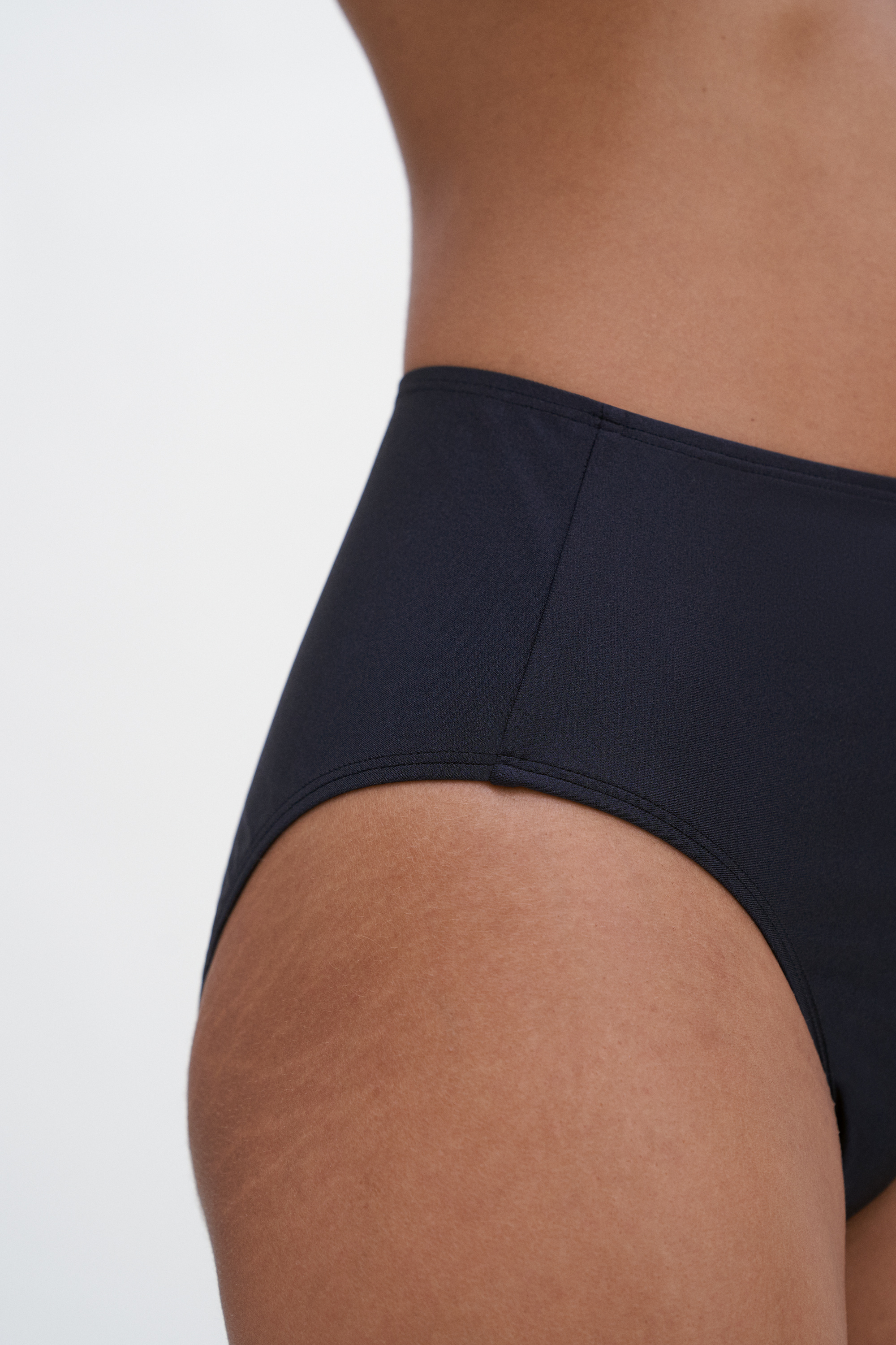 Shop Filippa K Shimmer High Waist Bikini Bottom In Black