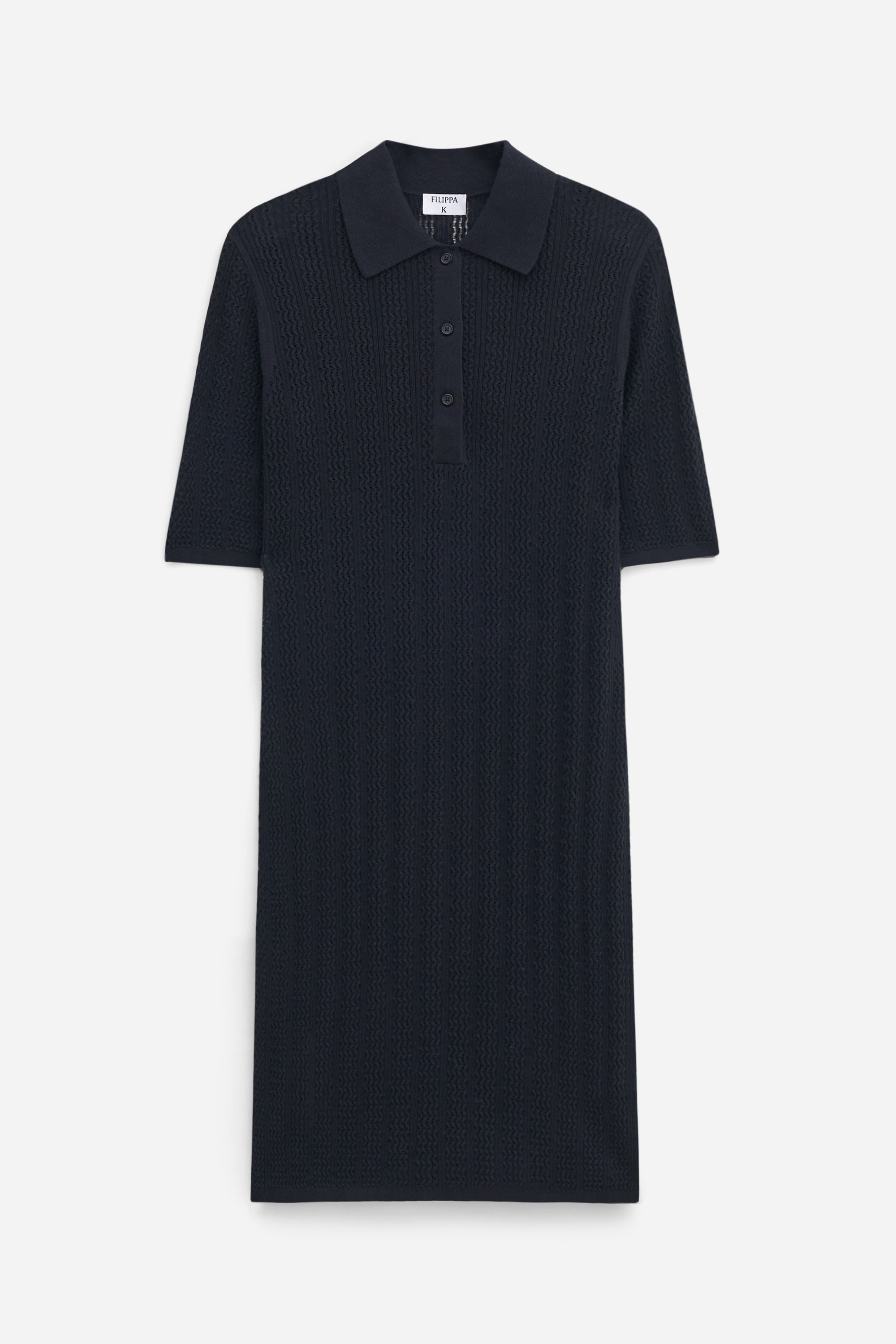 Filippa K Lace Knit Dress In Black