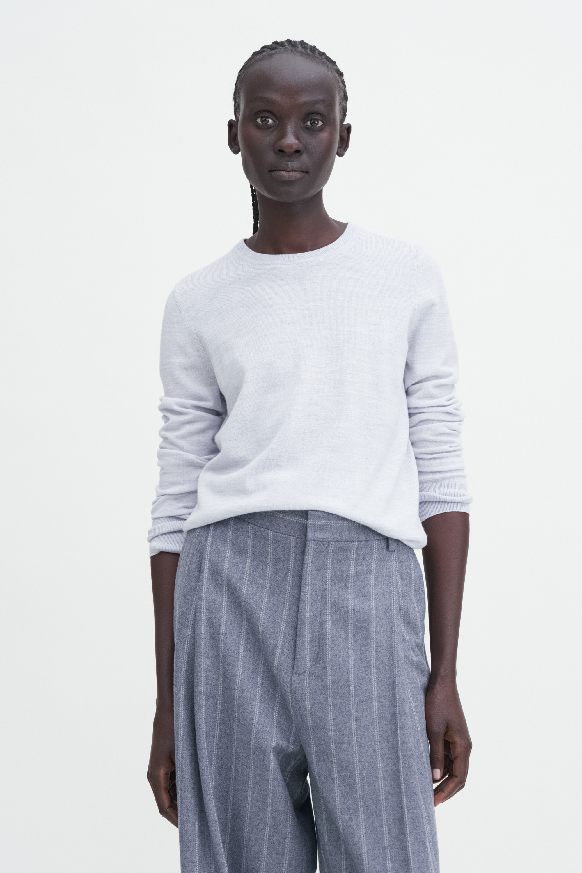 Shop Filippa K Merino R-neck Sweater In Blue
