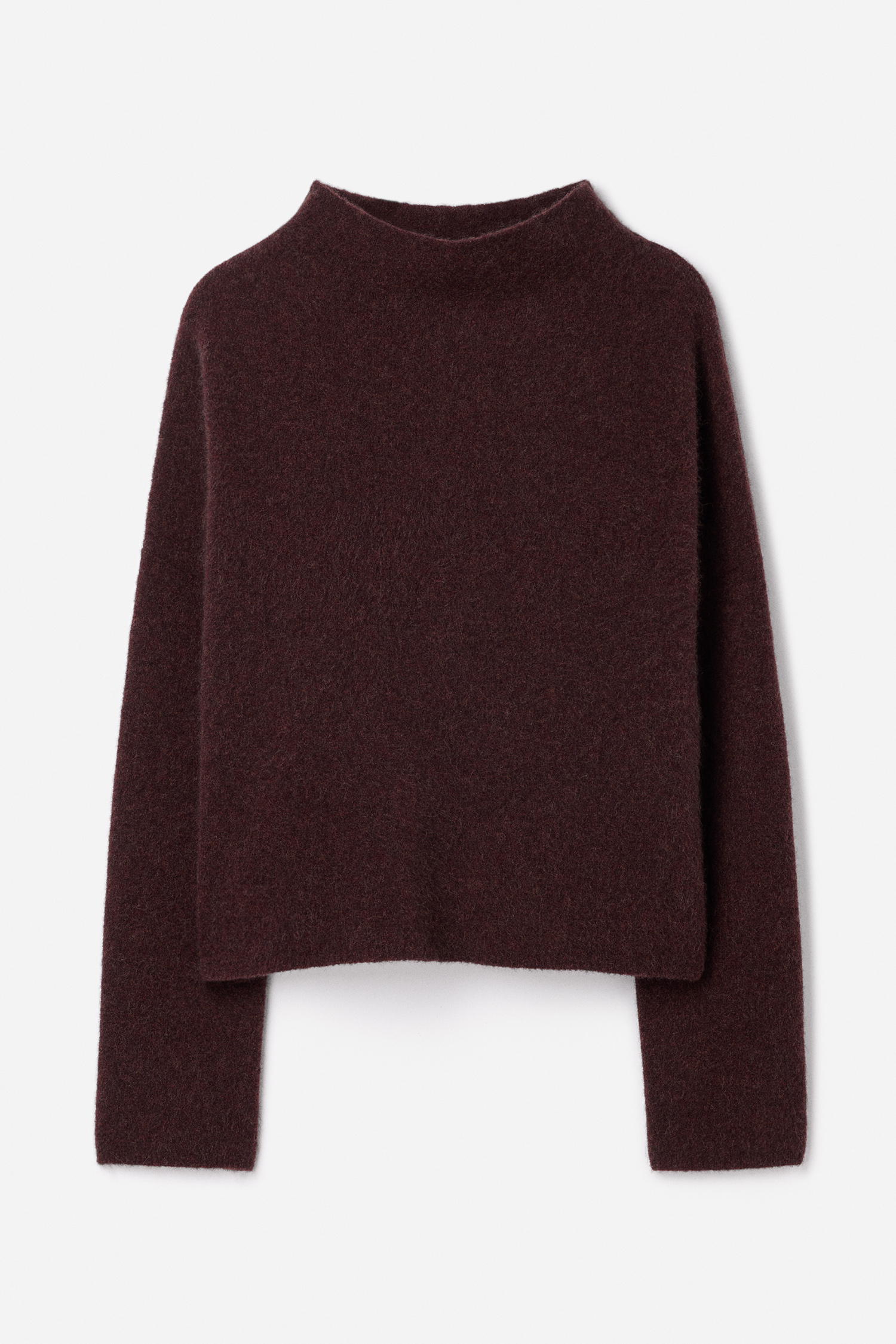 Filippa K Mika Yak Funnelneck Sweater In Burgundy