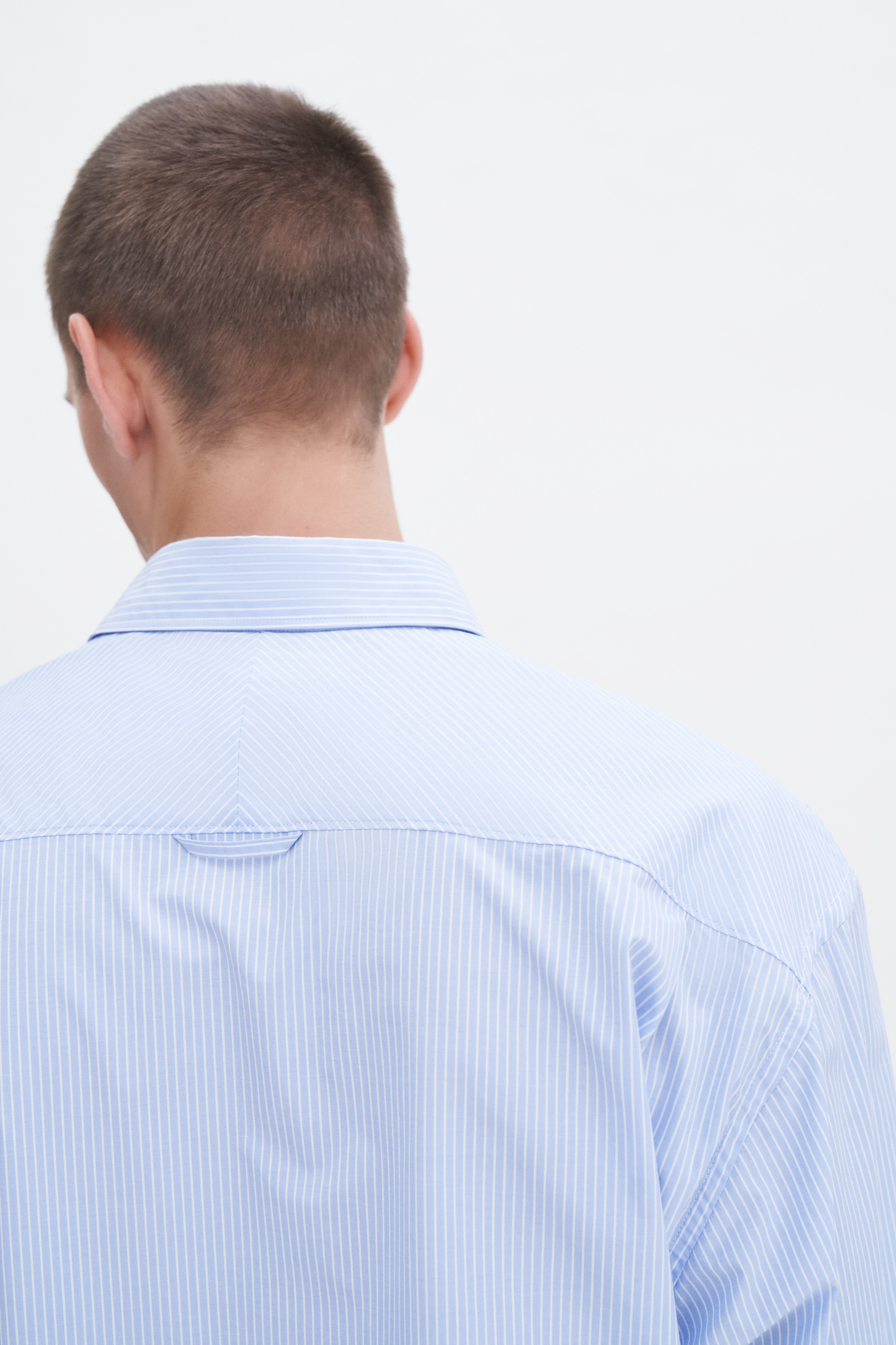 Filippa K Striped Cotton Poplin Shirt In Stripes,prints