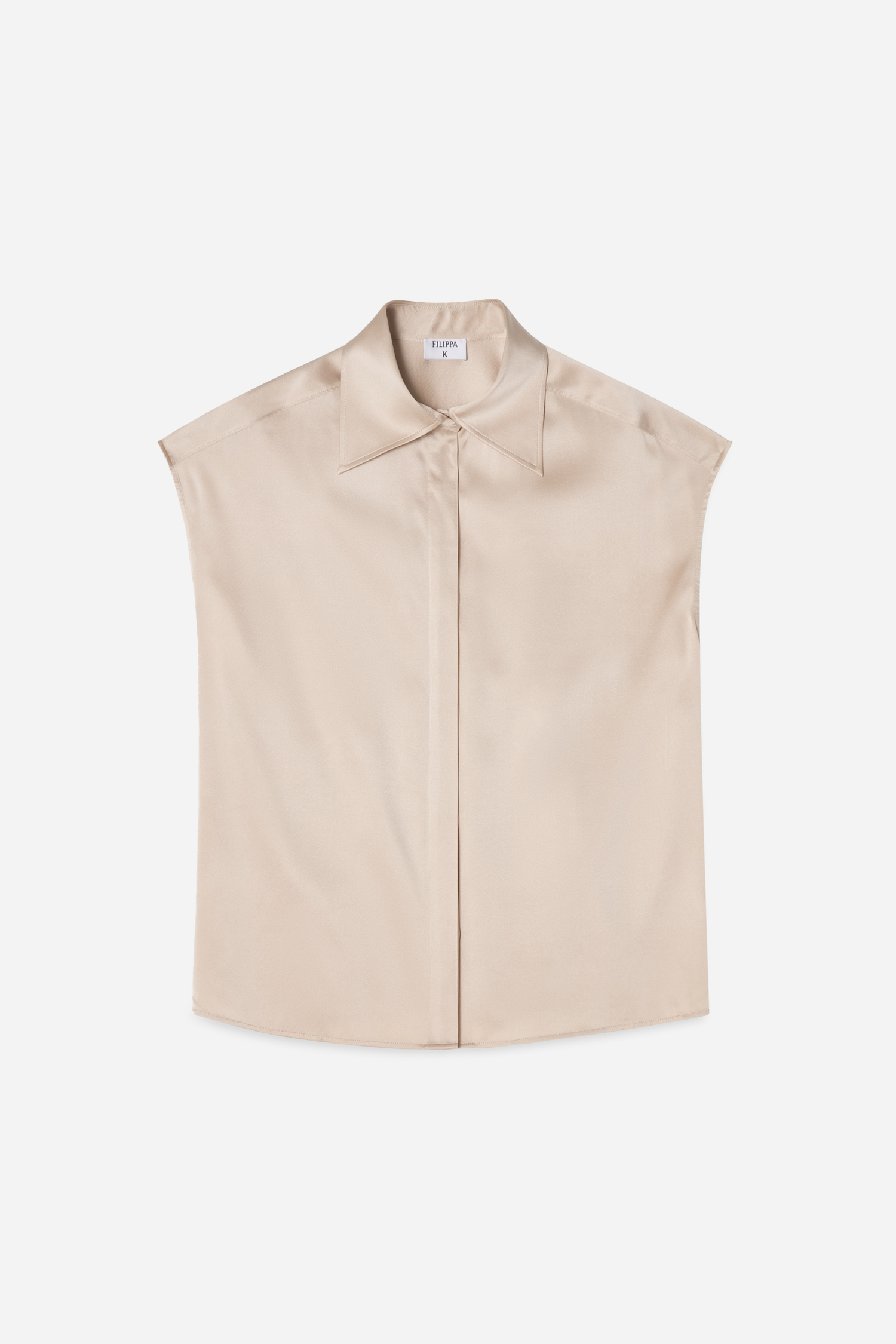 Shop Filippa K Cap Sleeve Silk Blouse
