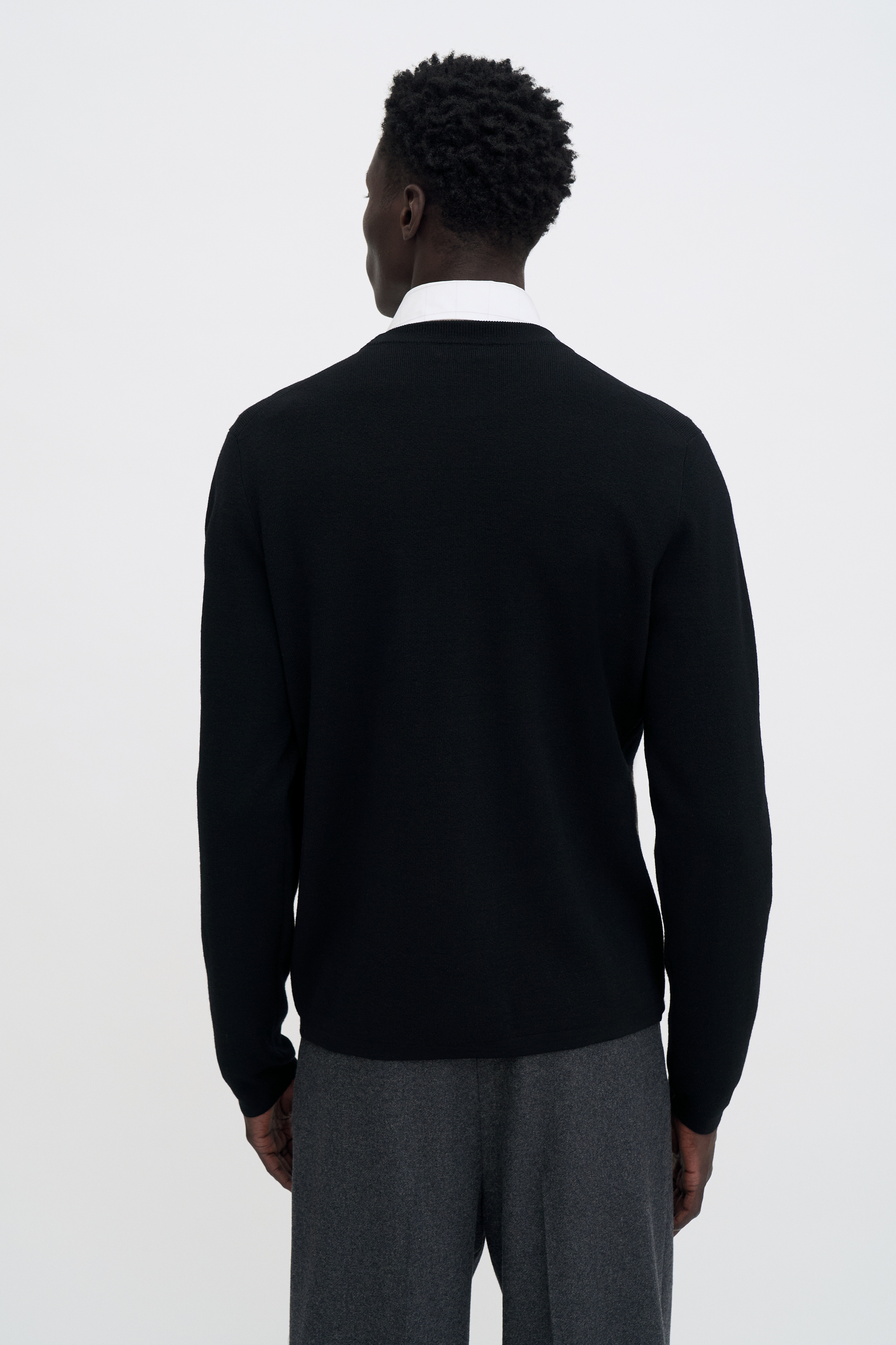 Filippa K Wool Milano Knit Sweater In Black