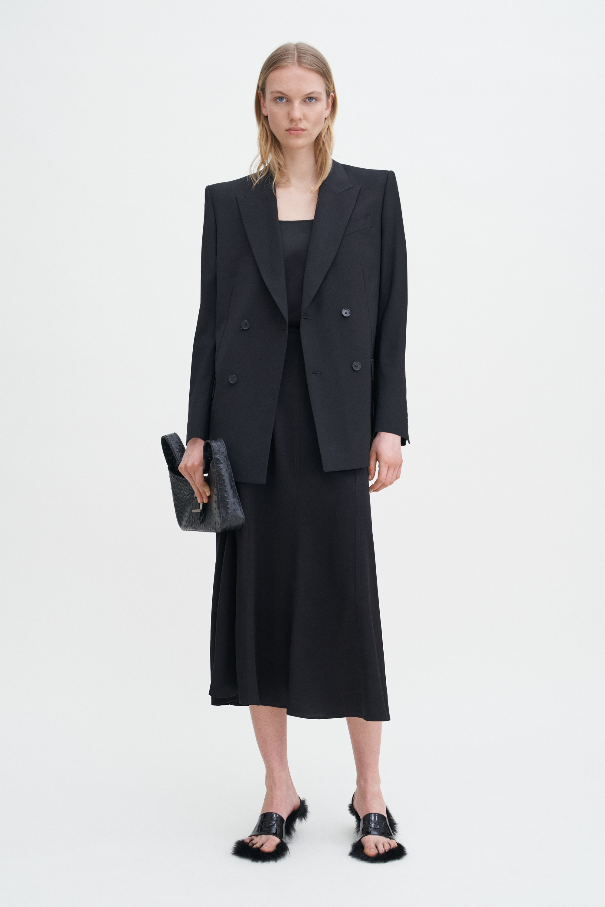 Filippa K Satin Skirt In Black
