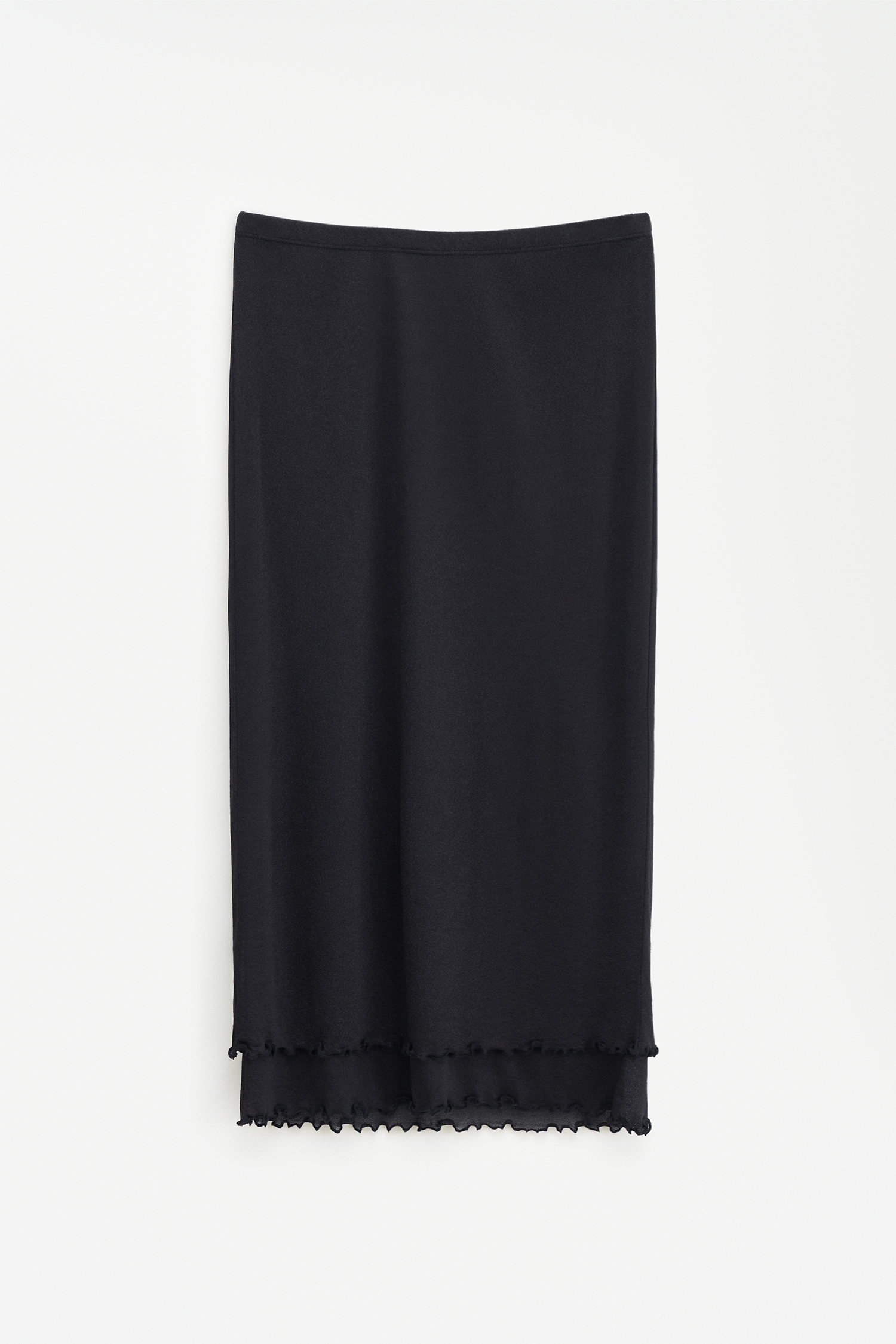 ワンピース FILIPPA K Women Mid Skirts 30120 46684 1433 BLACK Black Filippa K Layered Frill Crepe Skirt In Black | ModeSens