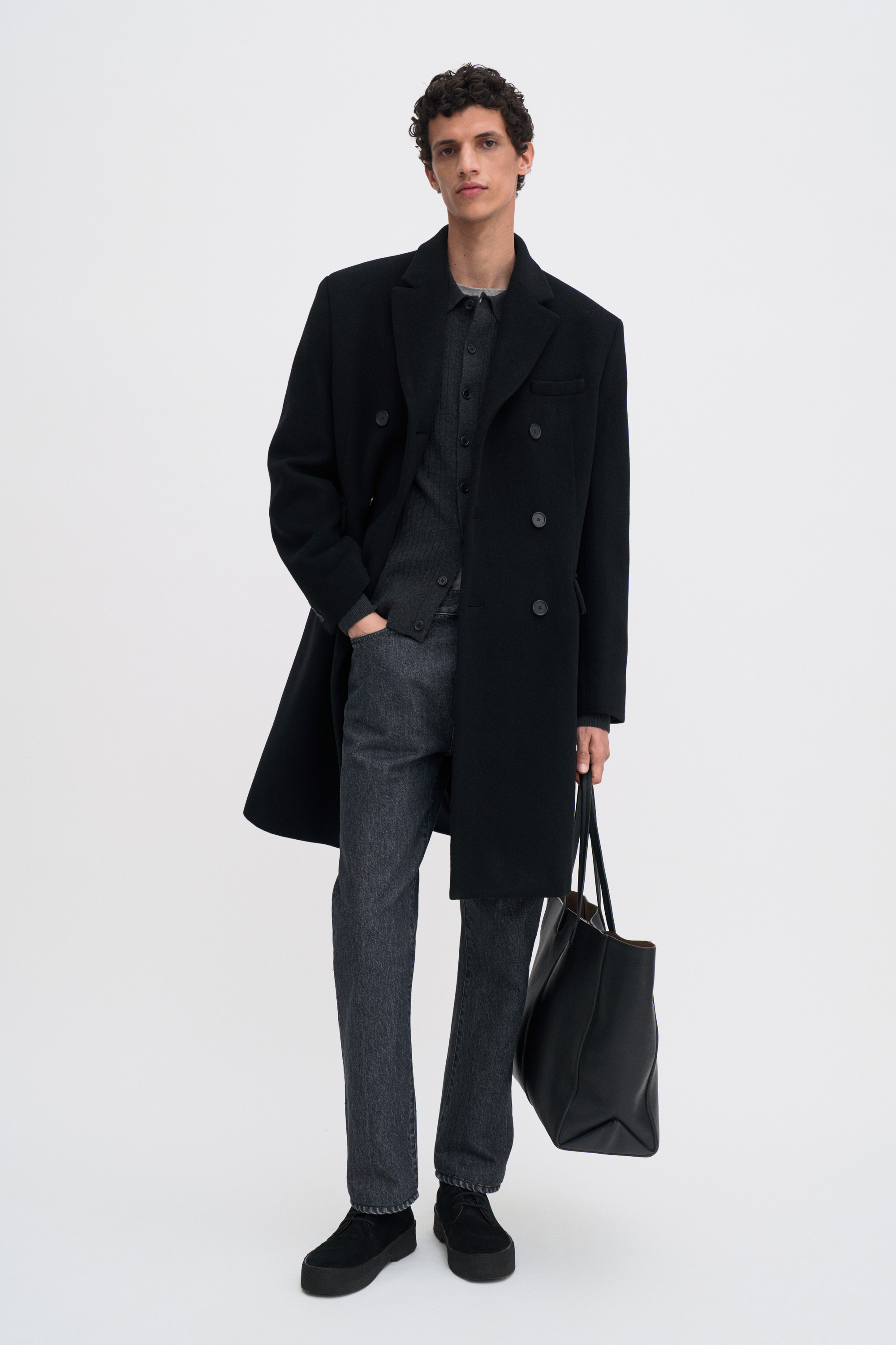 Filippa K Patrick Overcoat In Black