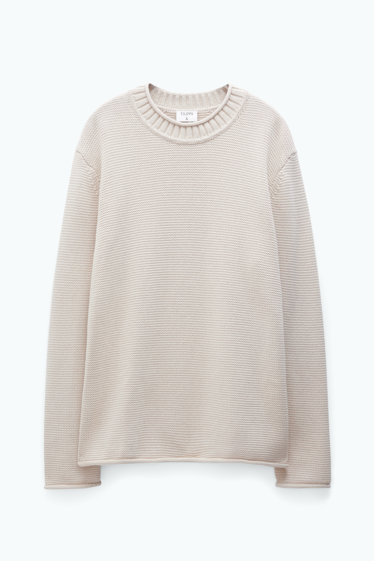 Filippa K Rolled Hem Sweater In Beige