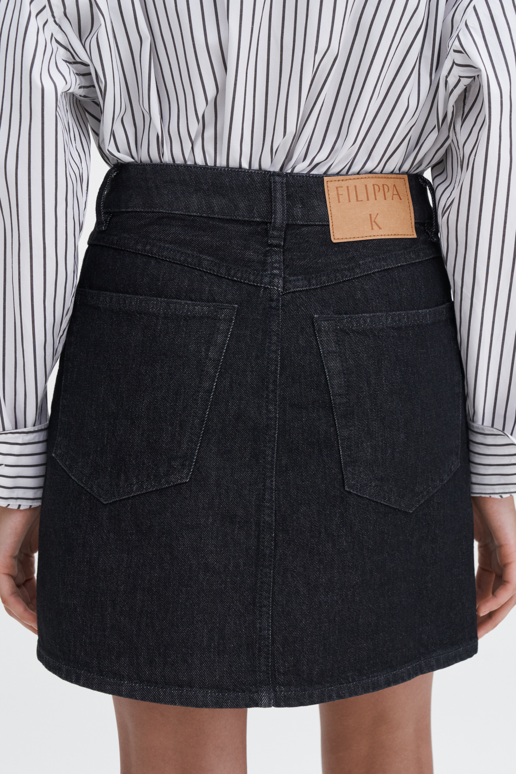 Filippa K Patch Pocket Mini Skirt In Black
