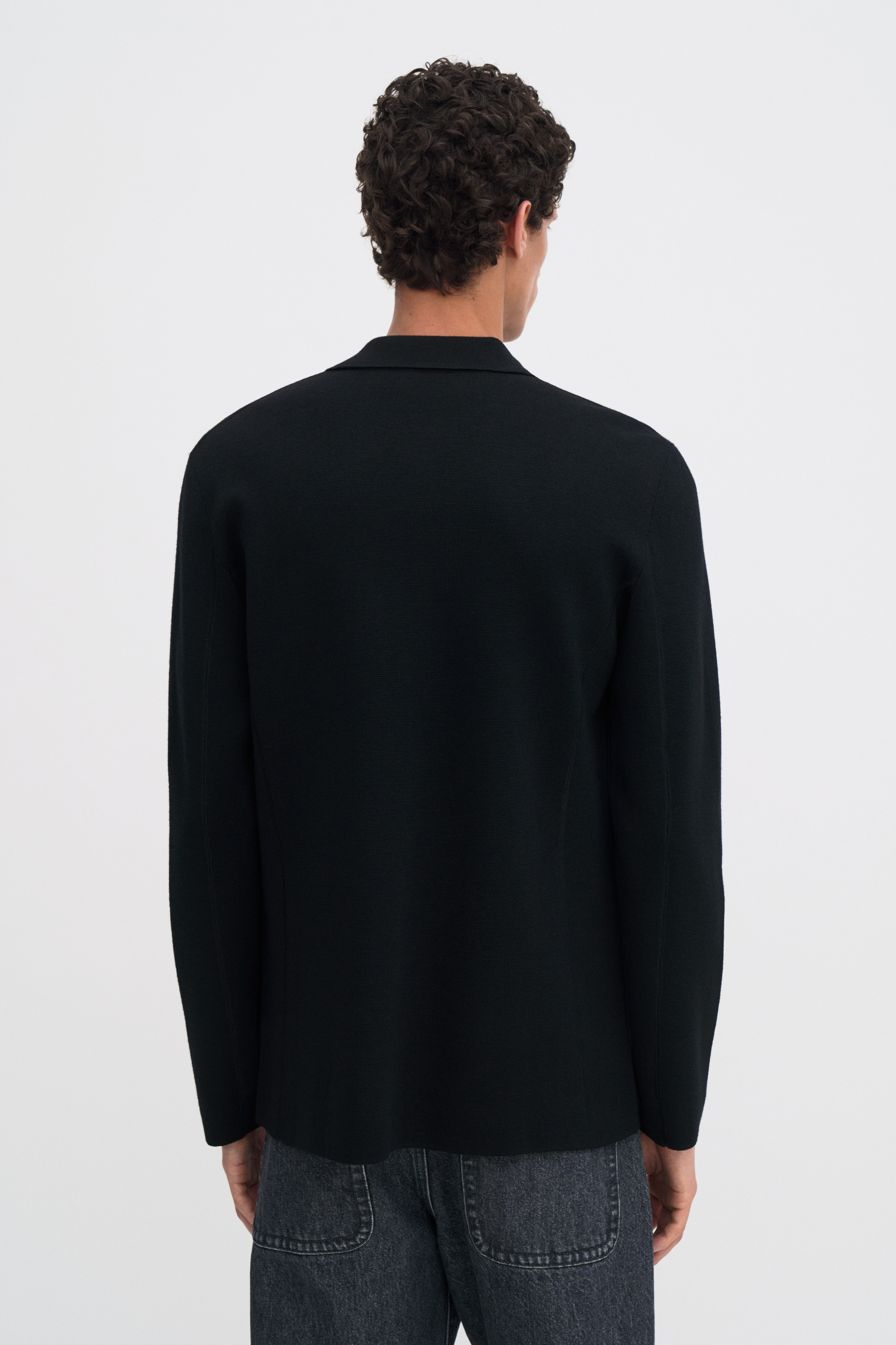 Filippa K Wool Milano Knit Blazer In Black