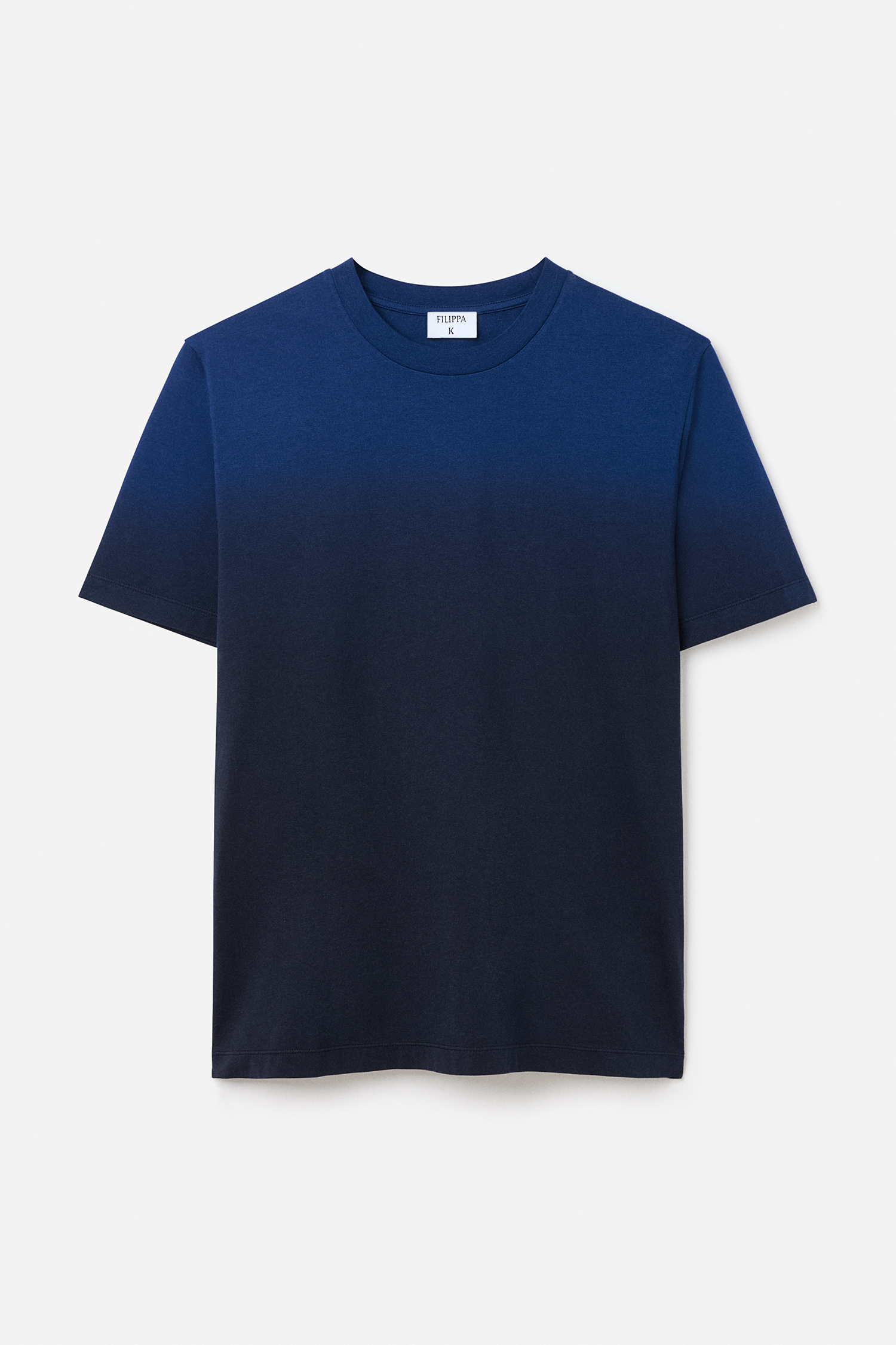 Filippa K Cotton Dip-dyed Tee In Blue