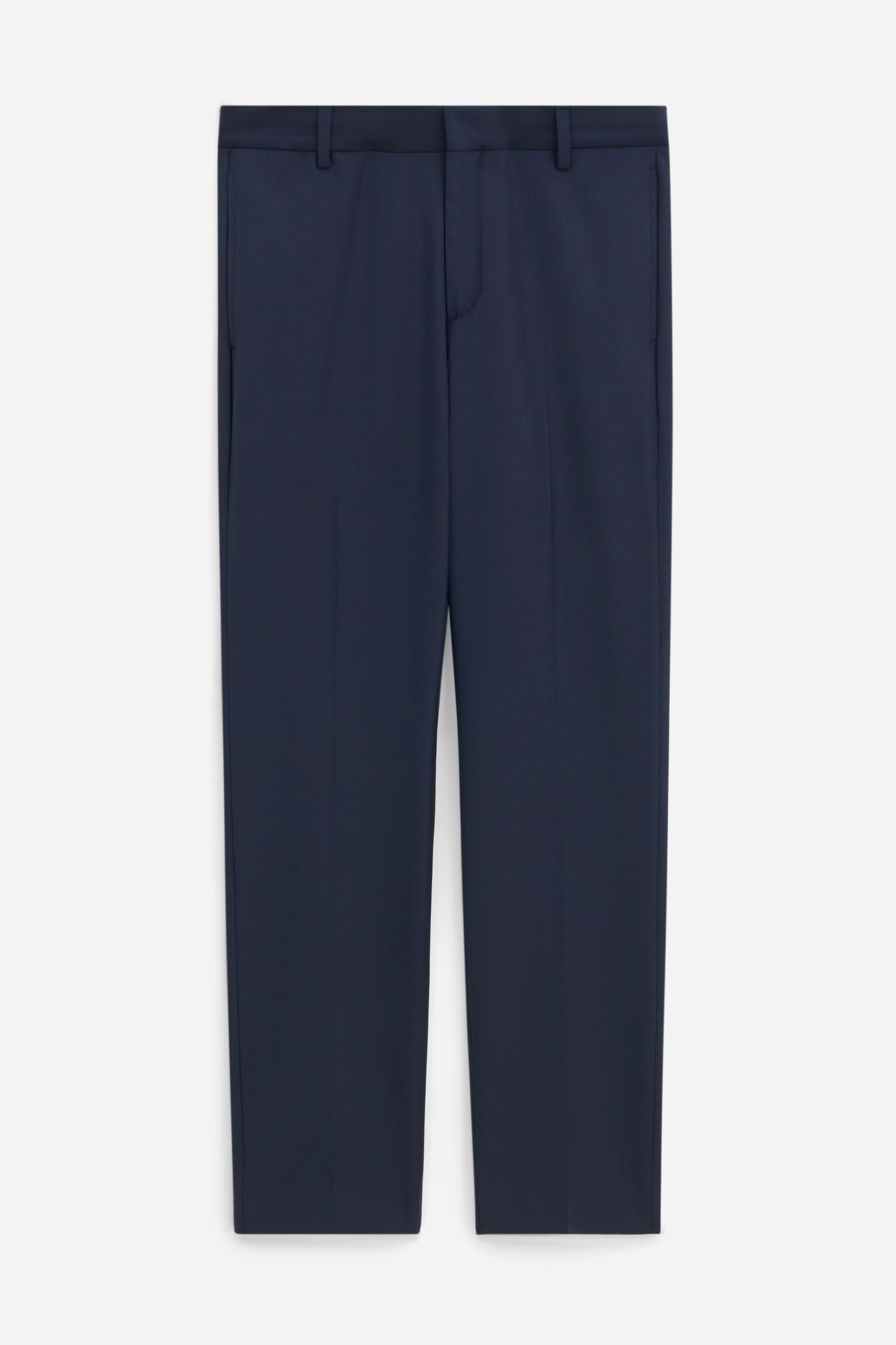 Filippa K Slim Tapered Wool Trousers In Blue