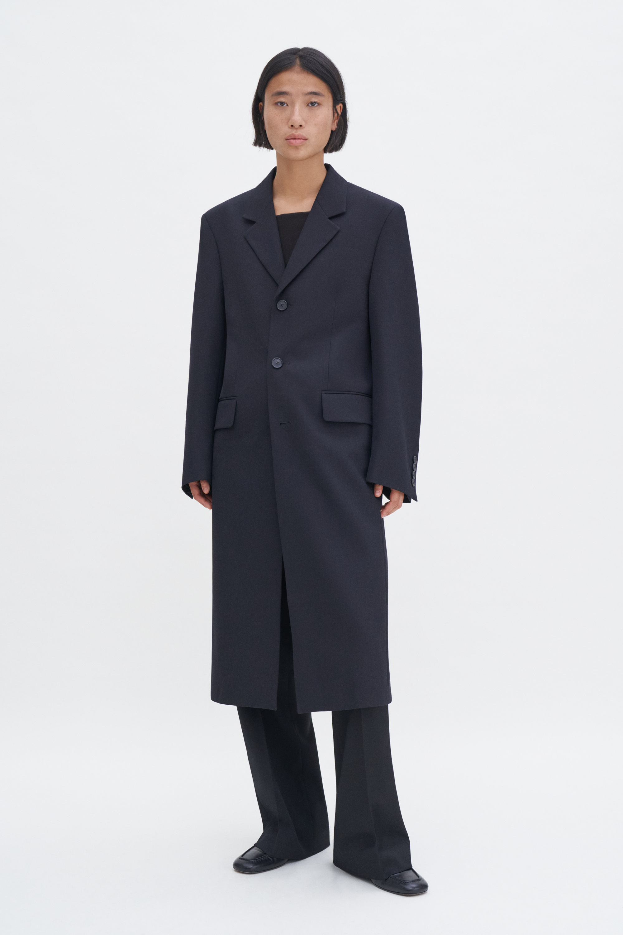 Filippa K Tailored Blazer Coat In Black