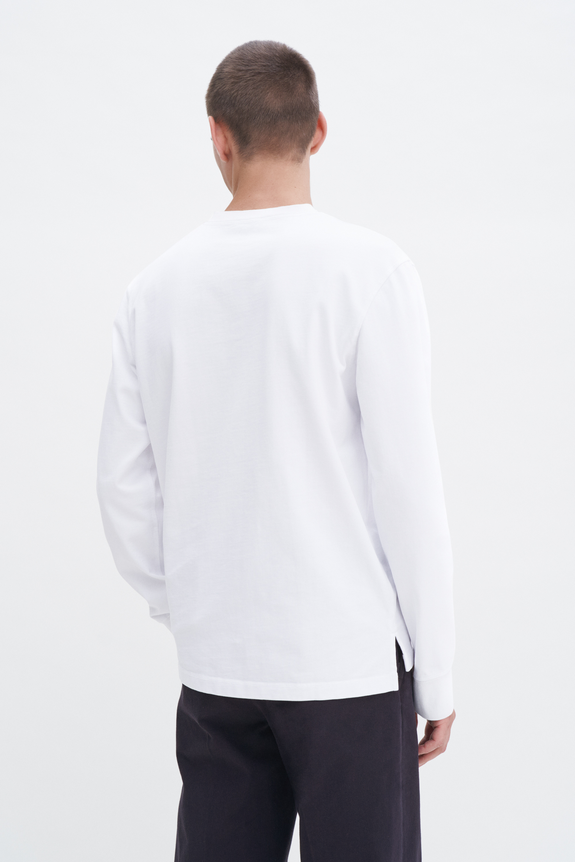 Filippa K Heavy Cotton Henley In White