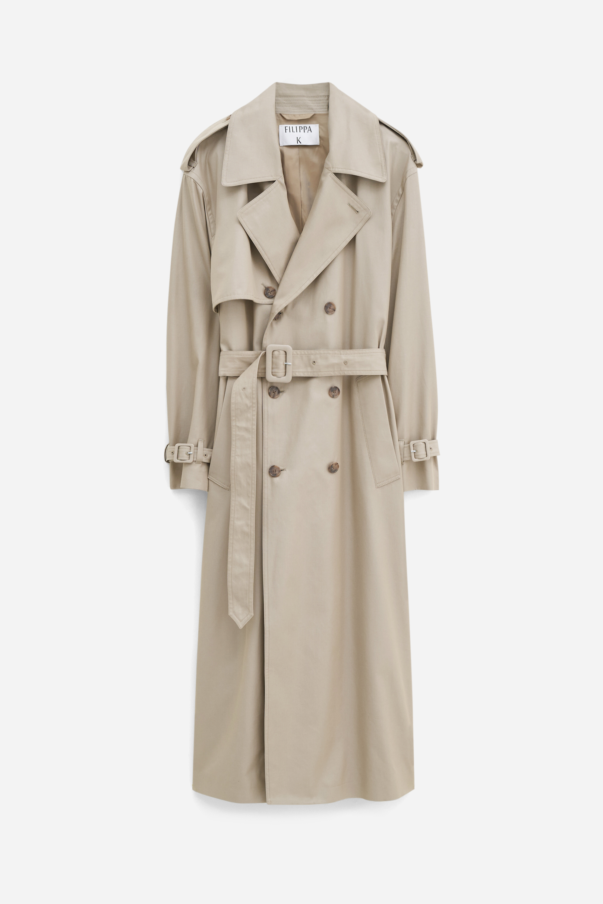 Shop Filippa K Trench Coat In Beige