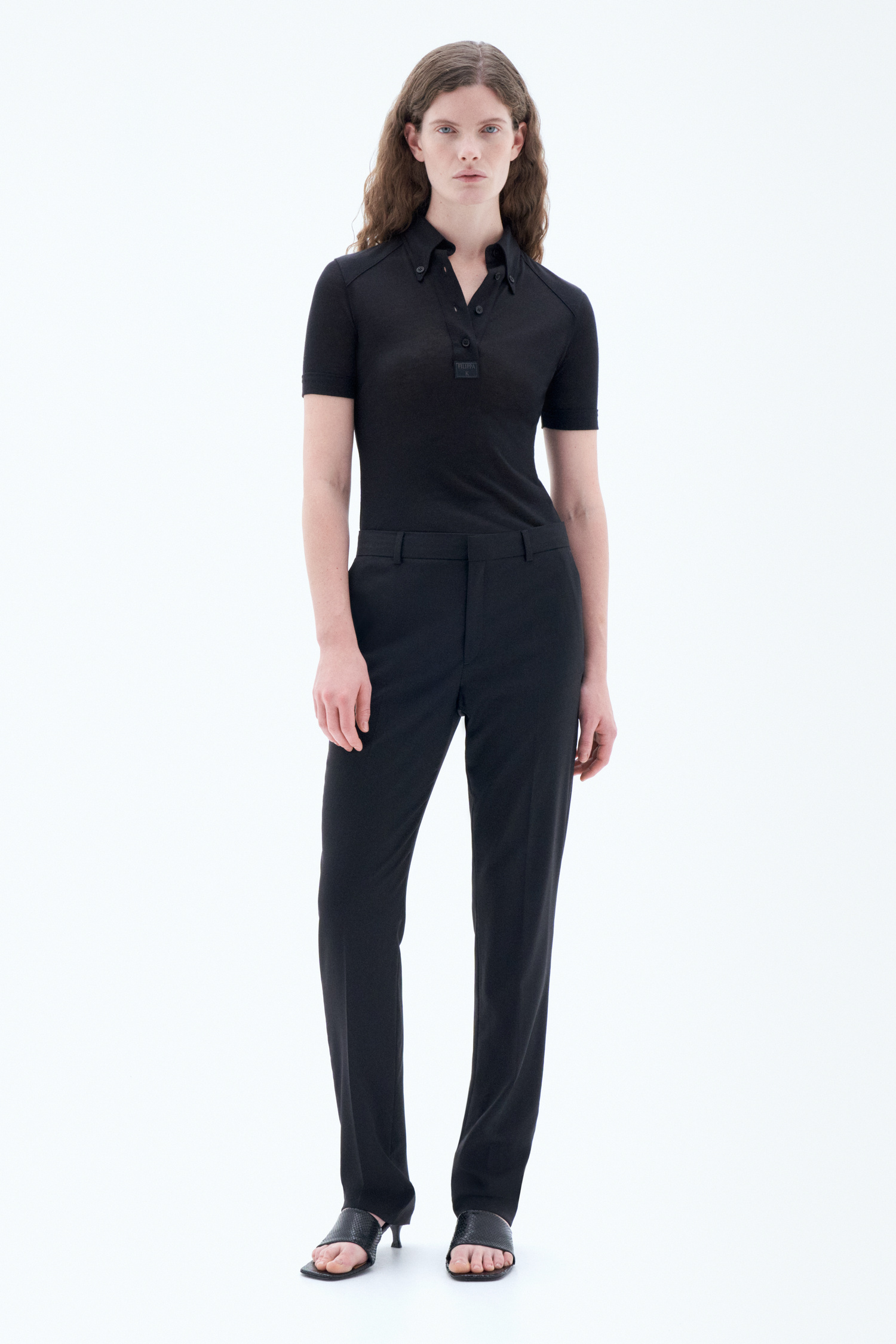Filippa K Emma Wool Trousers In Black