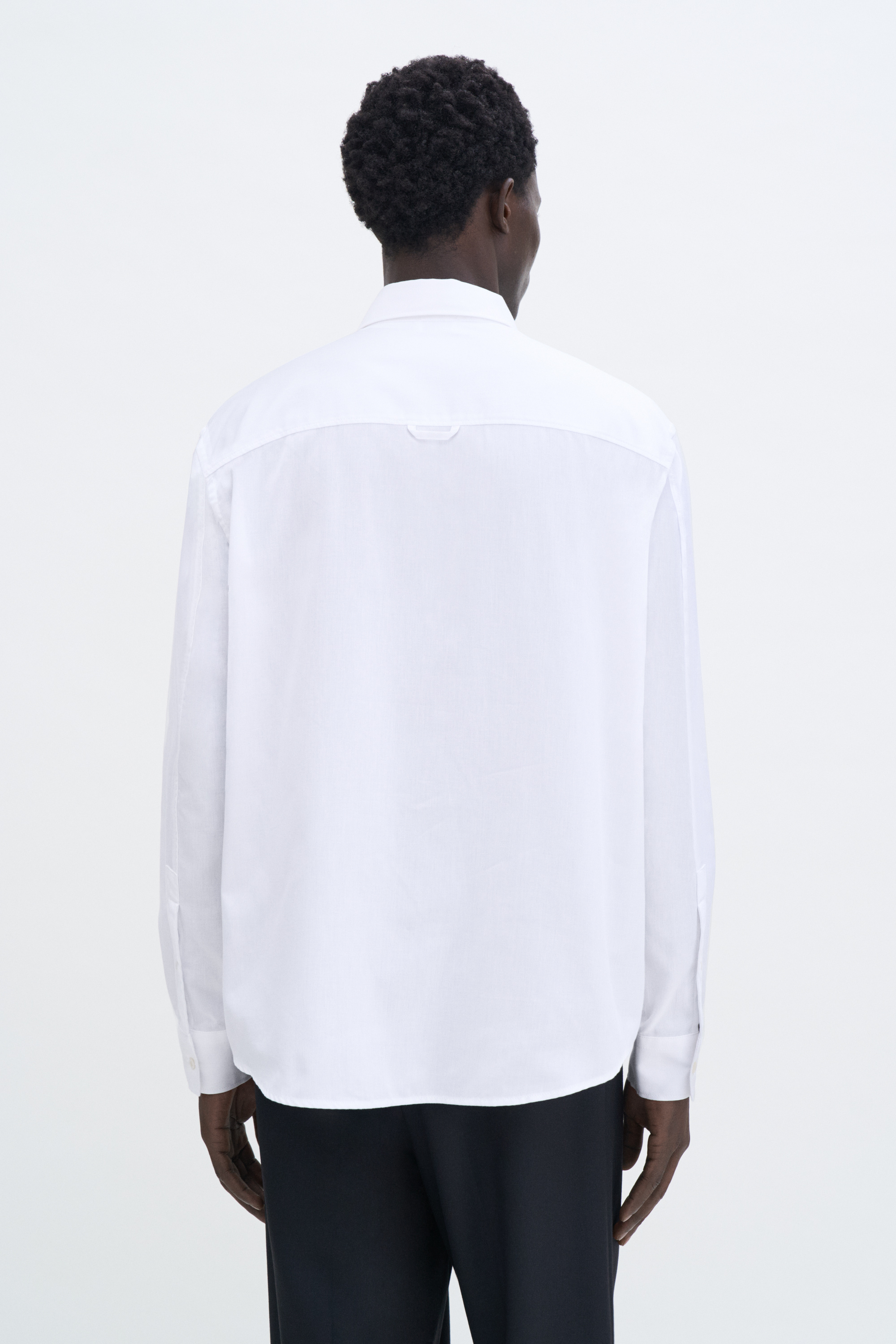 Filippa K Relaxed Oxford Cotton Shirt In White