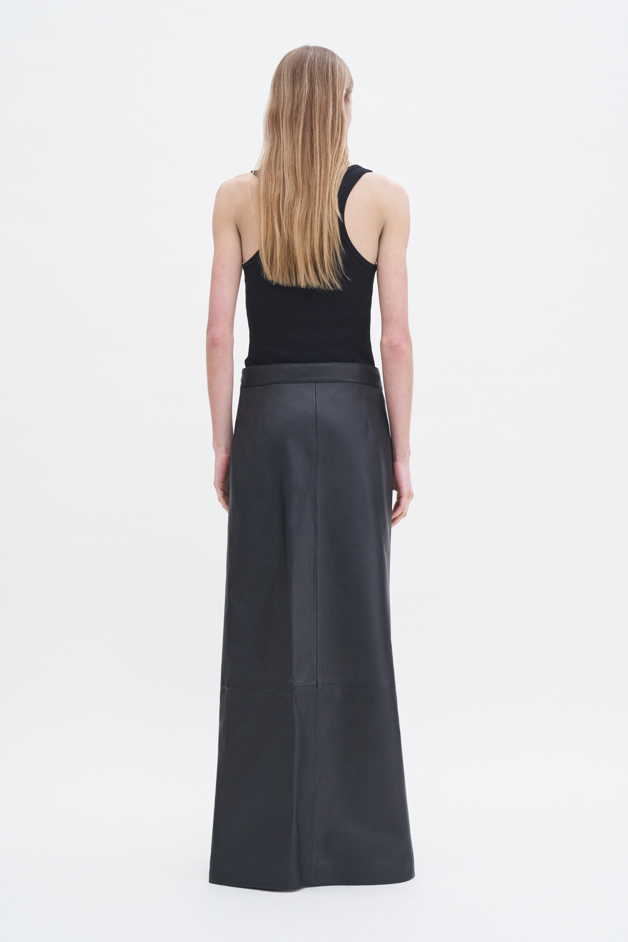 Filippa K Leather Pencil Skirt In Black