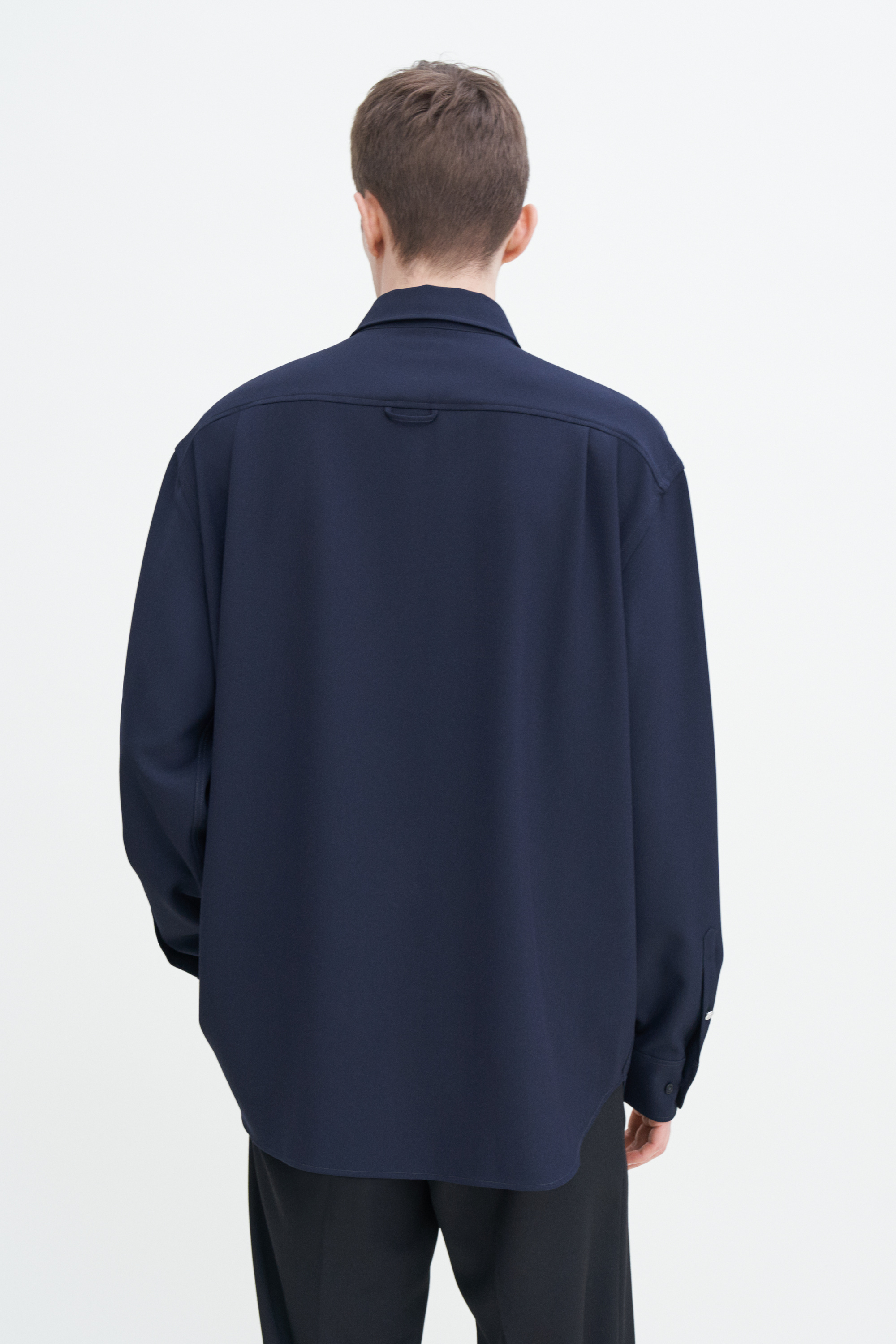 Filippa K Relaxed Patch Pocket Shirt In Blue