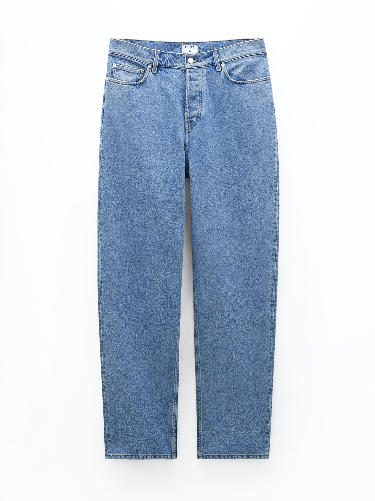 Shop Filippa K Baggy Tapered Jeans In Blue