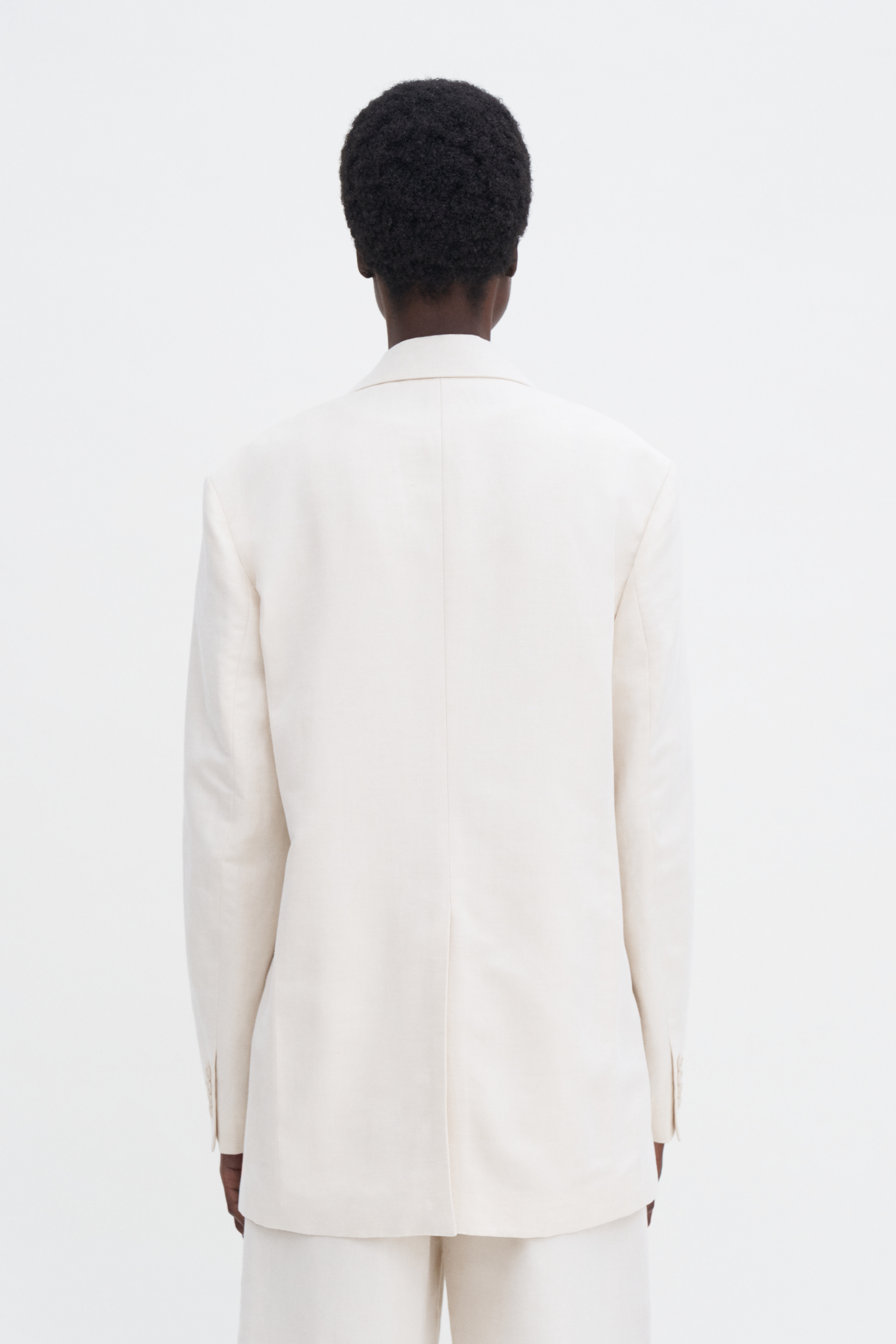 Filippa K Davina Cotton Linen Blazer In White