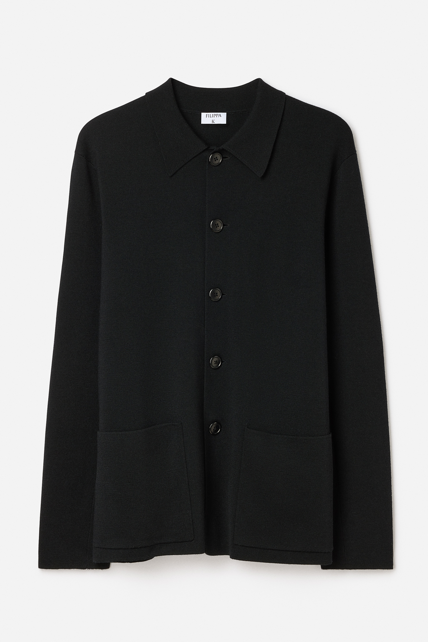 Filippa K Wool Milano Knit Blazer In Black