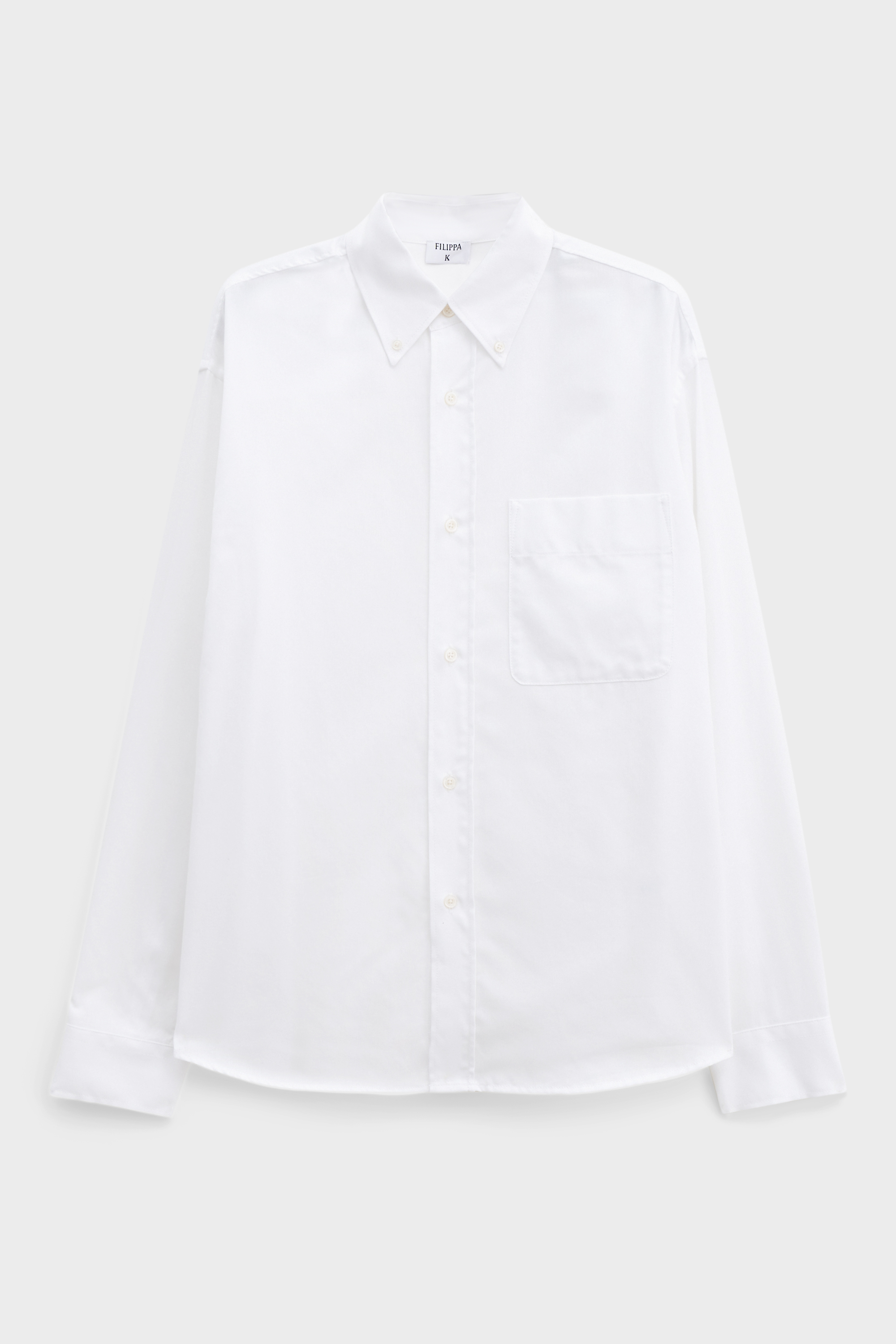Filippa K Relaxed Oxford Cotton Shirt In White