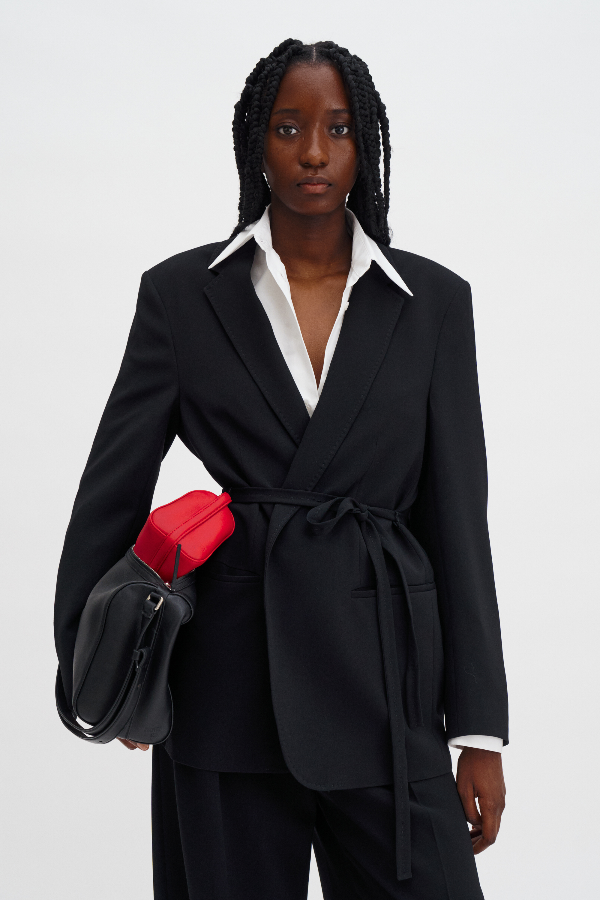 Filippa K Ashley Draped Blazer In Black