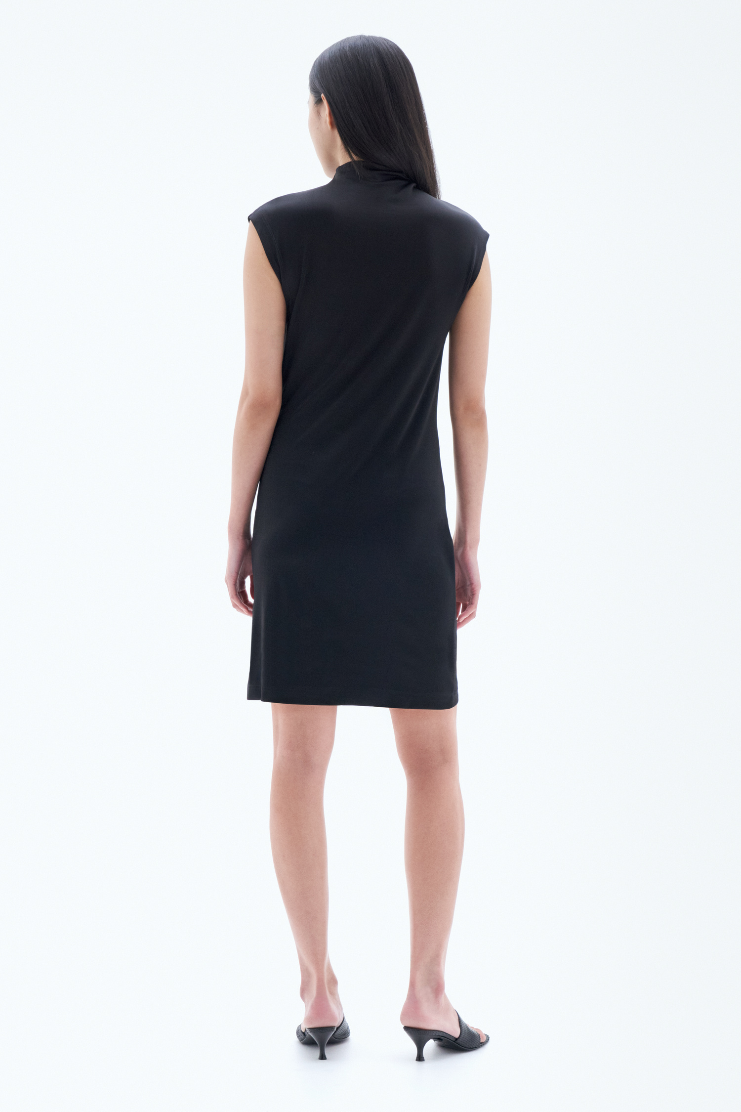Shop Filippa K Cap Sleeve Dress In Black