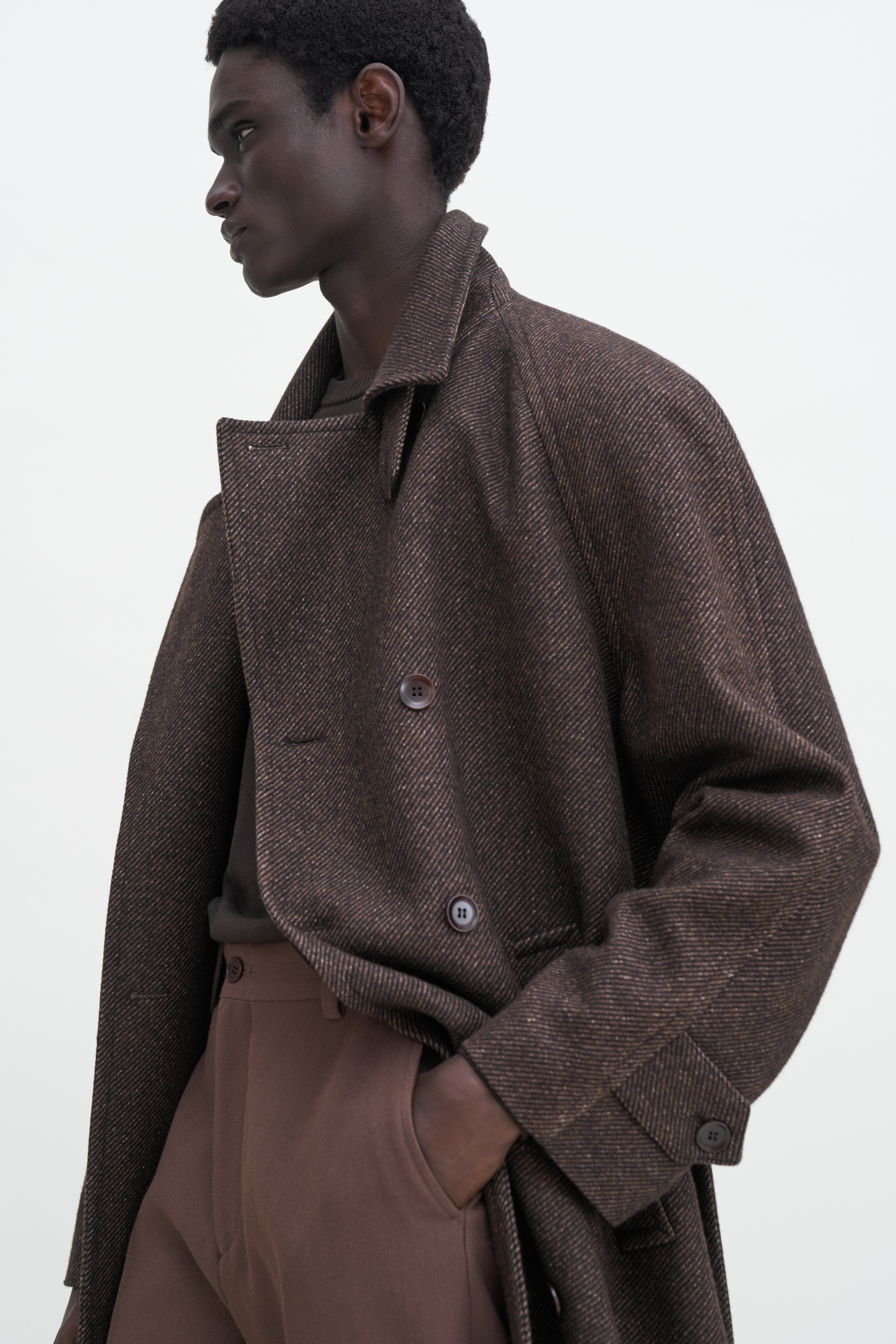 Filippa K Inside-out Sweater In Brown