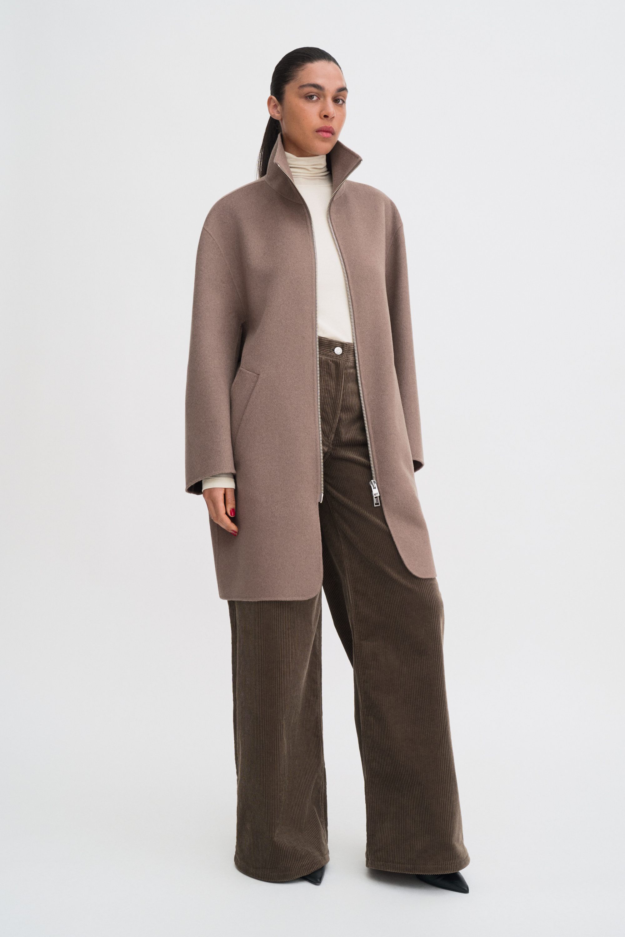 Filippa K Dafina Coat In Gray