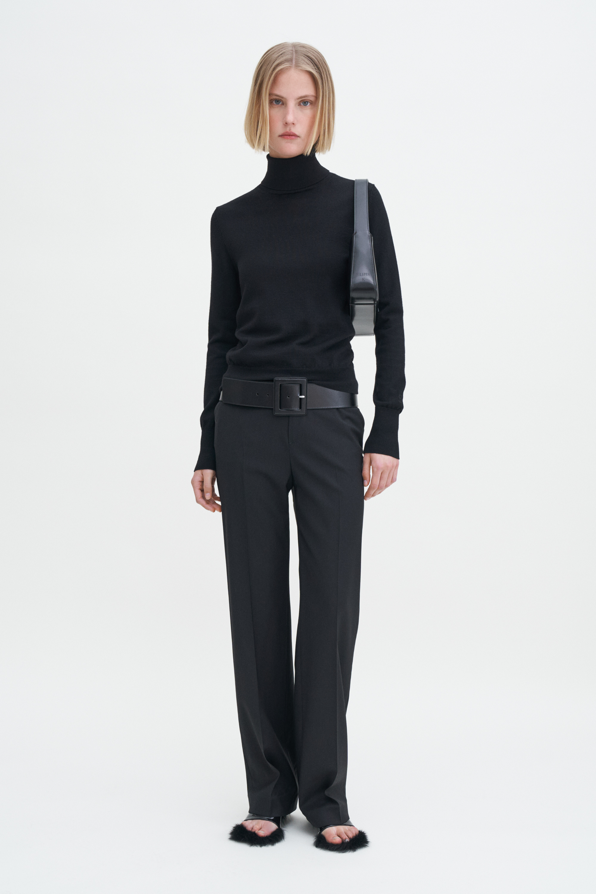 Filippa K Turtleneck Sweater In Black