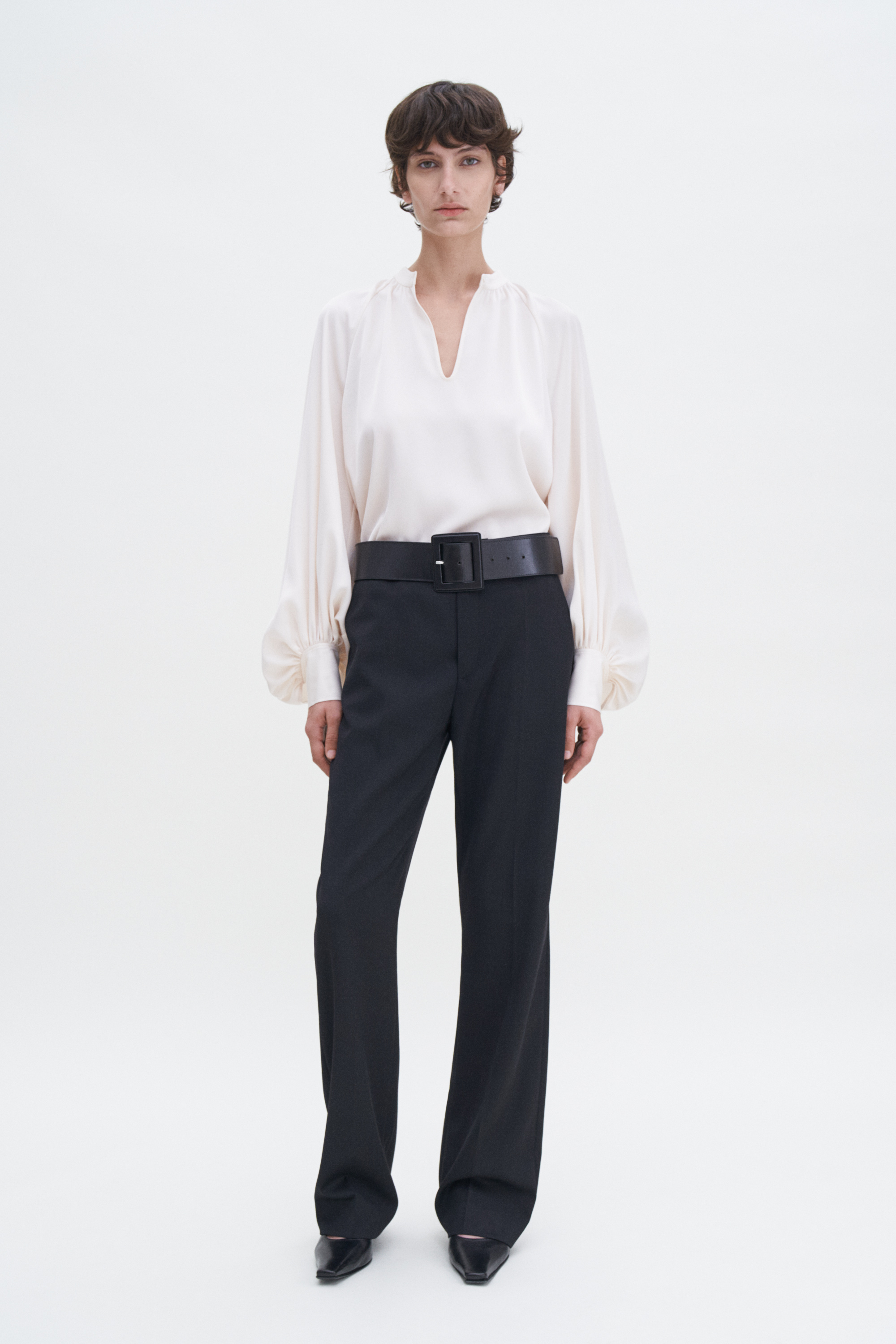 Shop Filippa K Stand Collar Blouse