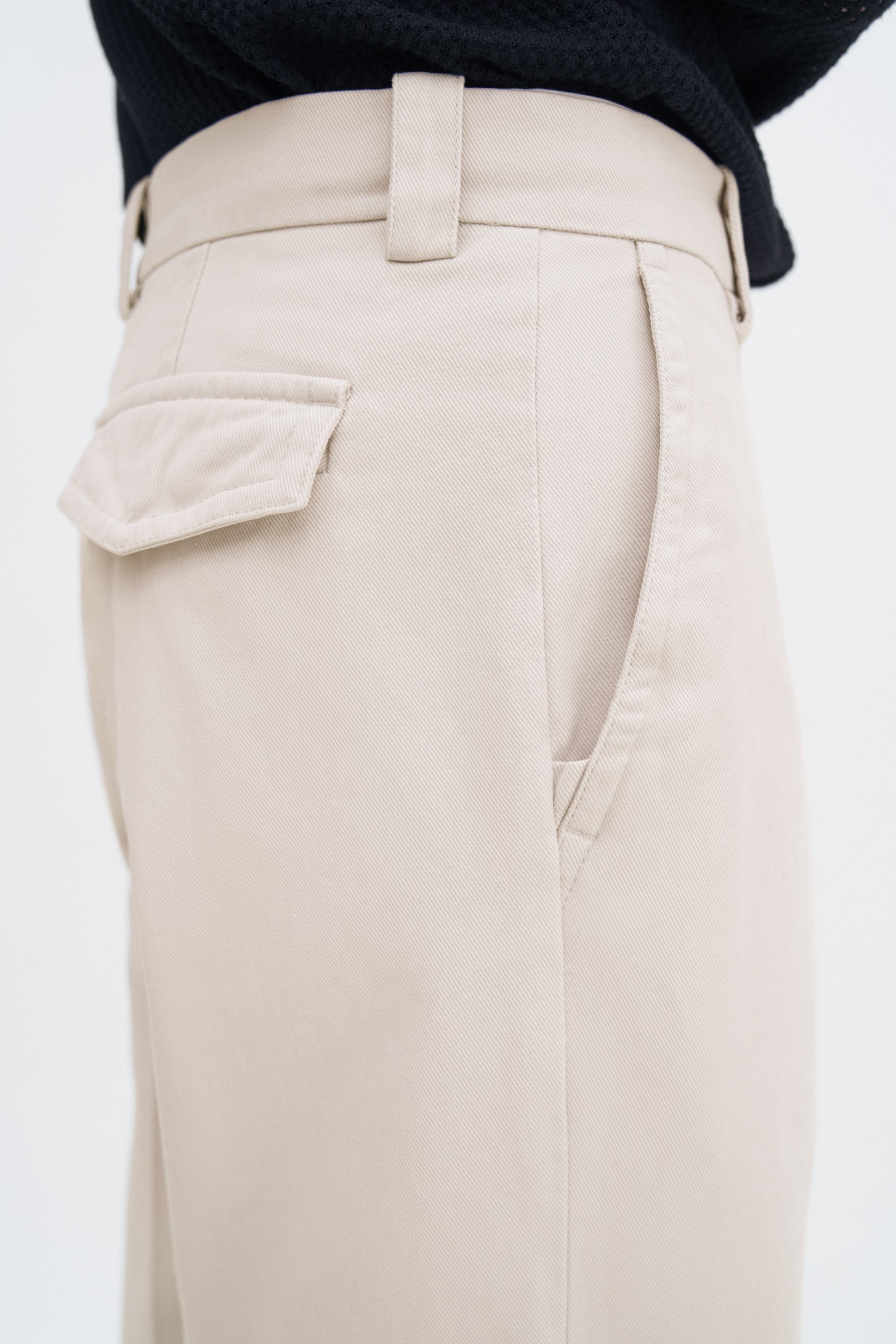 Filippa K Cotton Chino Trouser In Gray