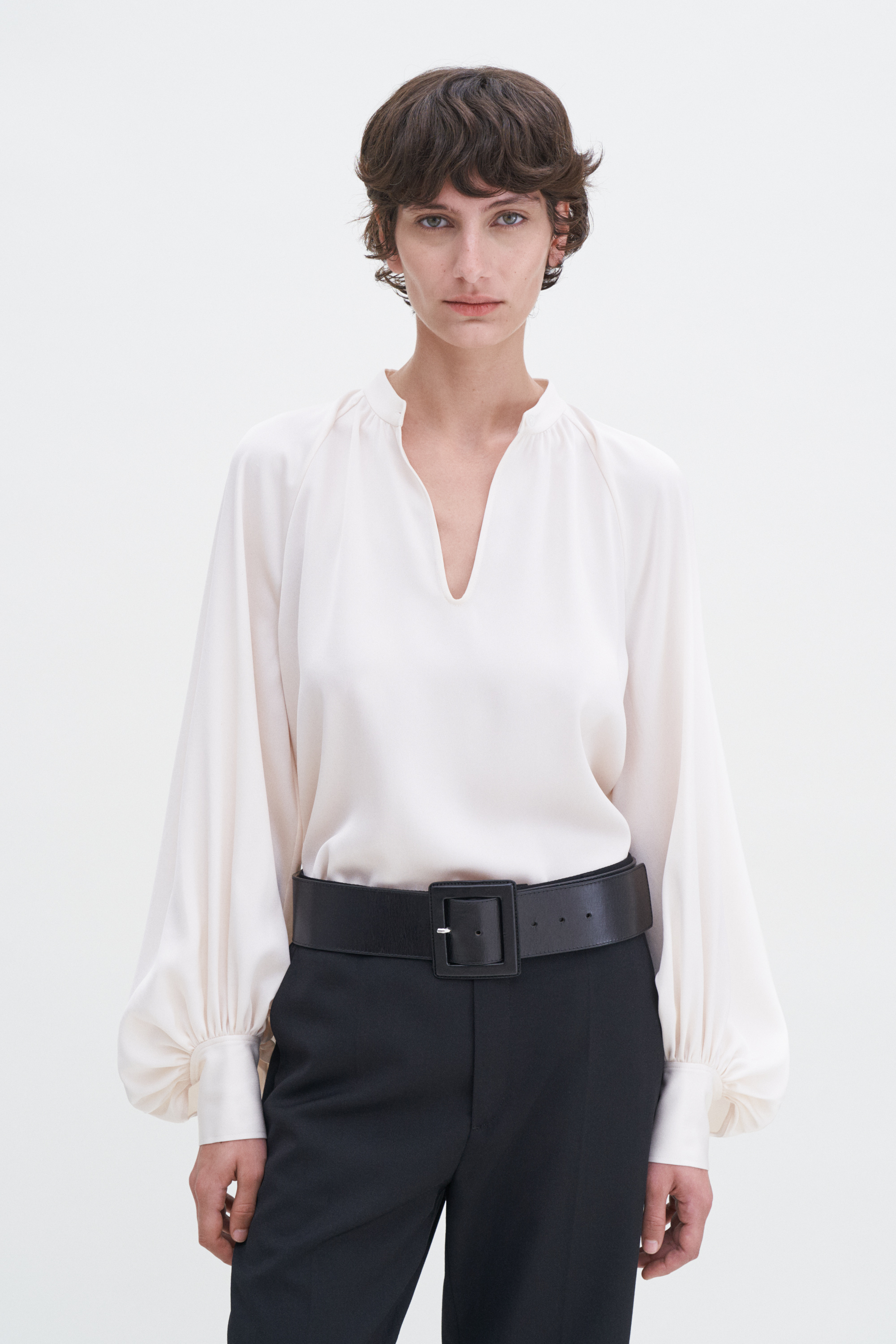 Shop Filippa K Stand Collar Blouse